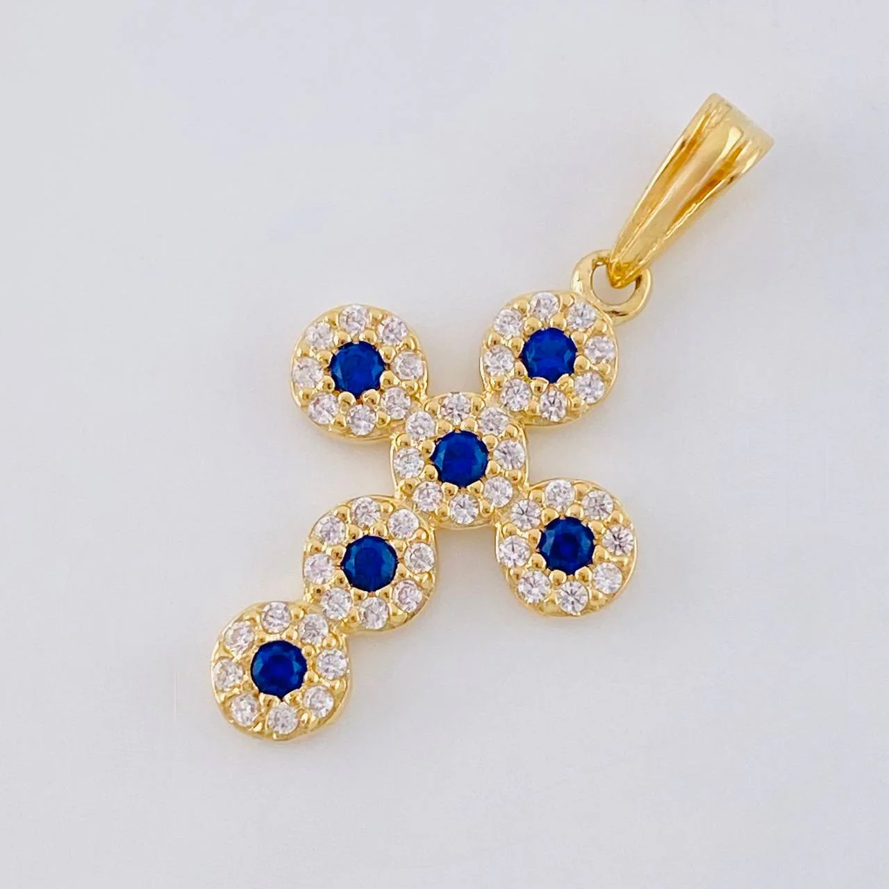 Dije Cruz Tupida 1.55 g / 2.5 cm Oro Amarillo 18K - Image 2