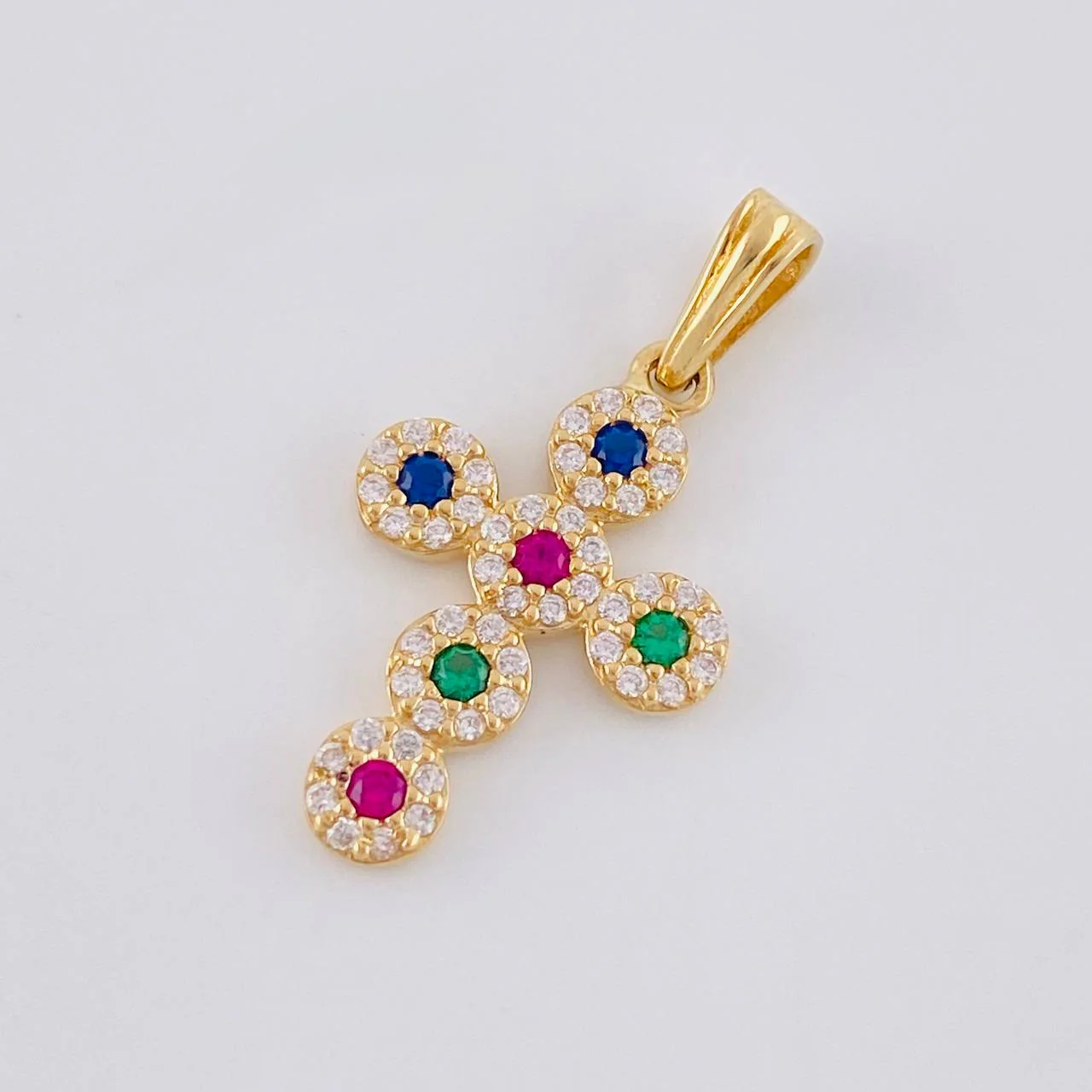 Dije Cruz Tupida 1.55 g / 2.5 cm Oro Amarillo 18K - Image 3