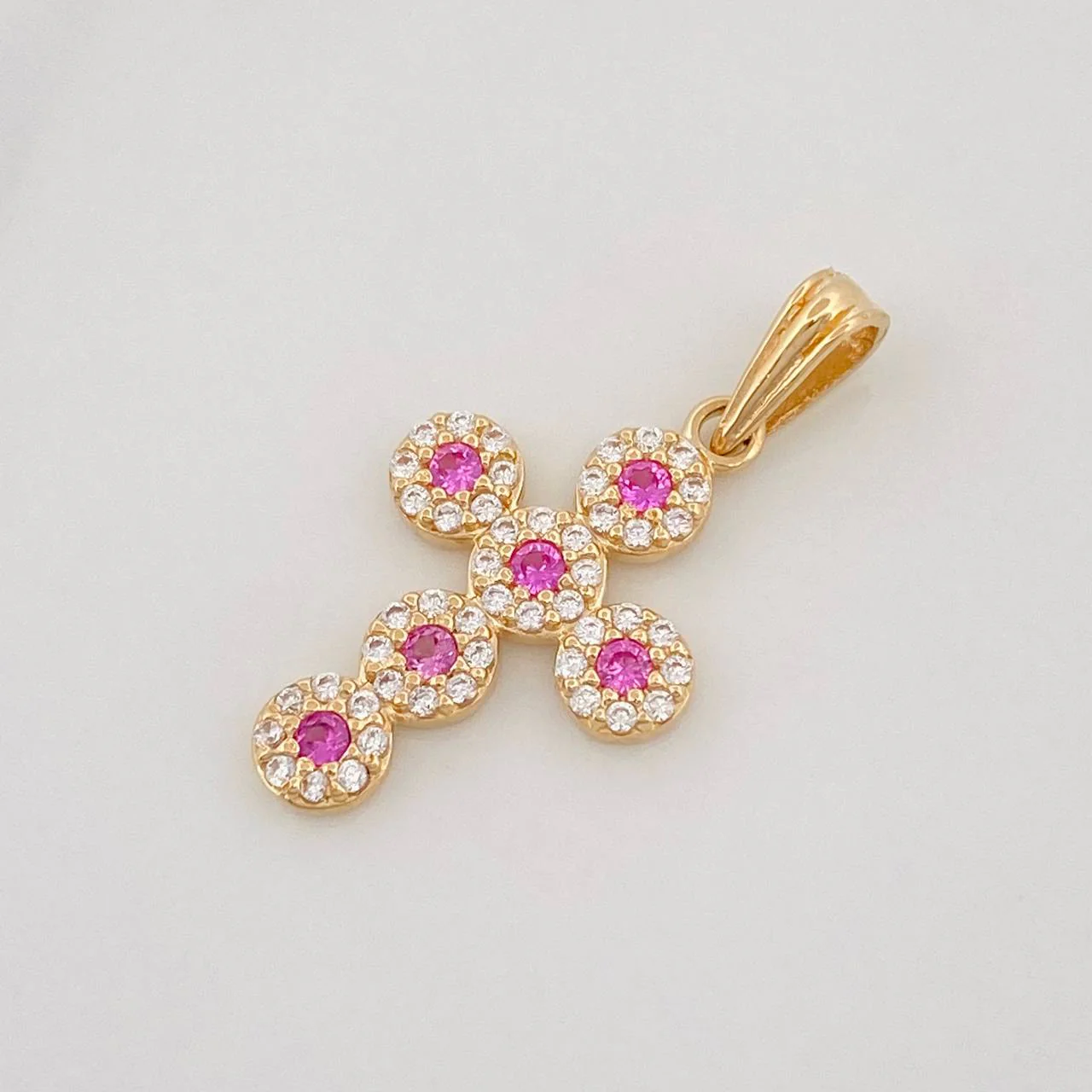 Dije Cruz Tupida 1.55g / 2.05cm Oro Amarillo 18K - Image 3