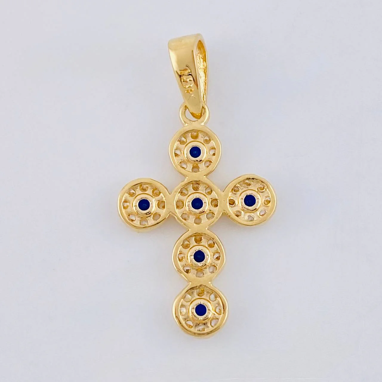 Dije Cruz Tupida 1.6 g / 2.5 cm Oro Amarillo 18K - Image 3