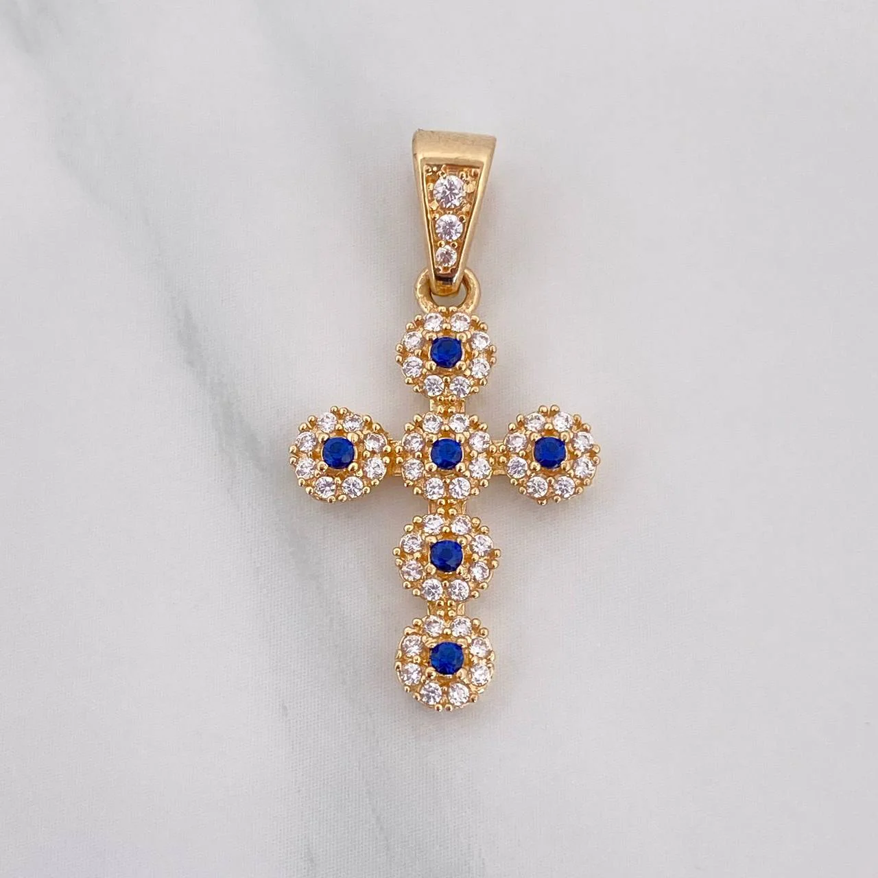 Dije Cruz Tupida 1.9 g / 2.7 cm Oro Amarillo 18K - Image 2