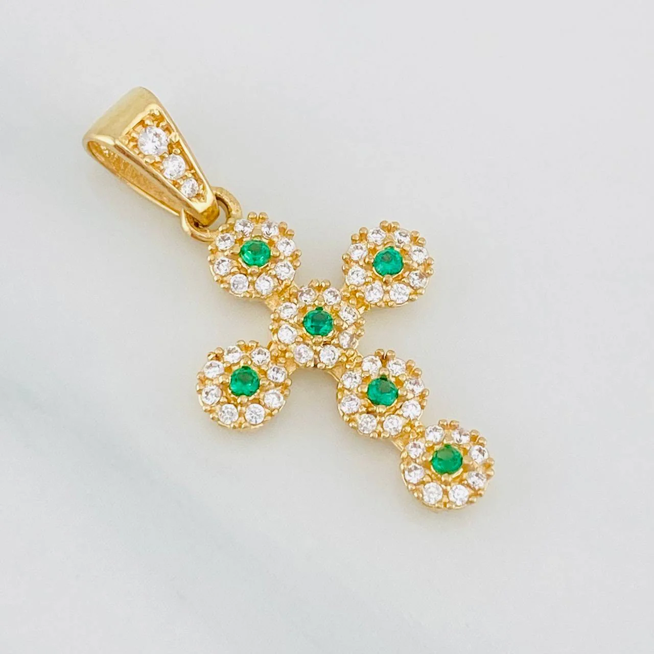Dije Cruz Tupida 2g / 2.7cm Oro Amarillo 18K - Image 3