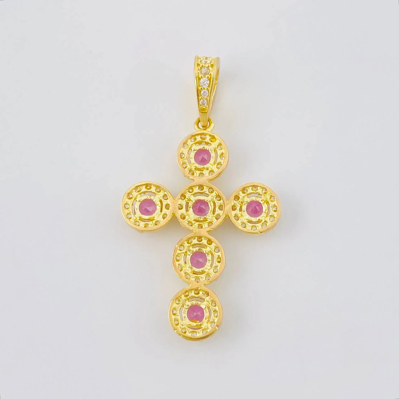 Dije Cruz Tupida 3.95 g / 3.8 cm Oro Amarillo 18K - Image 4