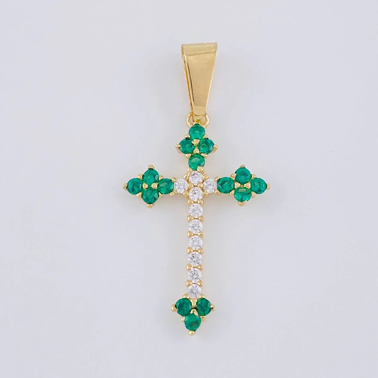 Dije Cruz Victoriana 1.95 g / 3.5 cm Oro Amarillo 18K