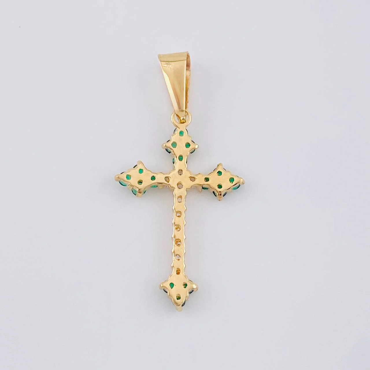 Dije Cruz Victoriana 1.95 g / 3.5 cm Oro Amarillo 18K - Image 3