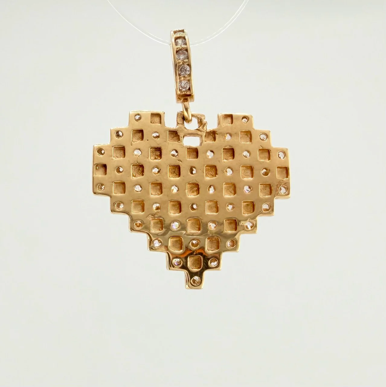 Dije Cudricula Corazon 2.35gr / 2.2cm / Oro Amarillo 18K % - Image 3