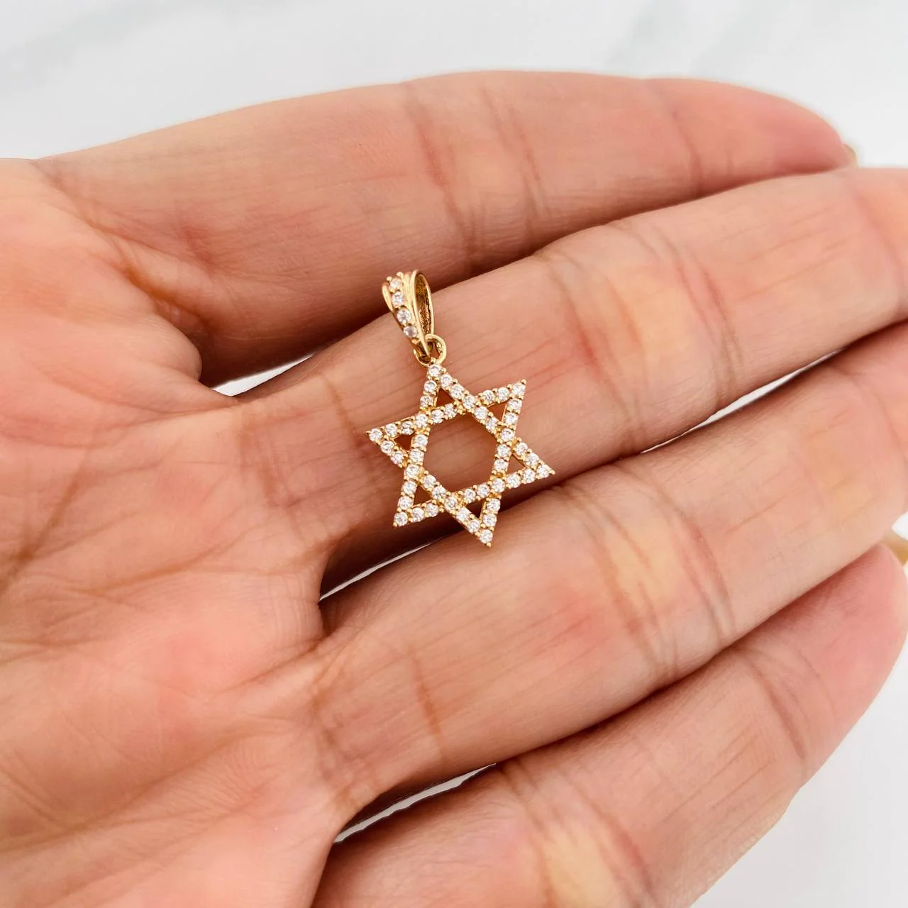 Dije Estrella David 1.55g / 2cm Oro Amarillo 18K - Image 4