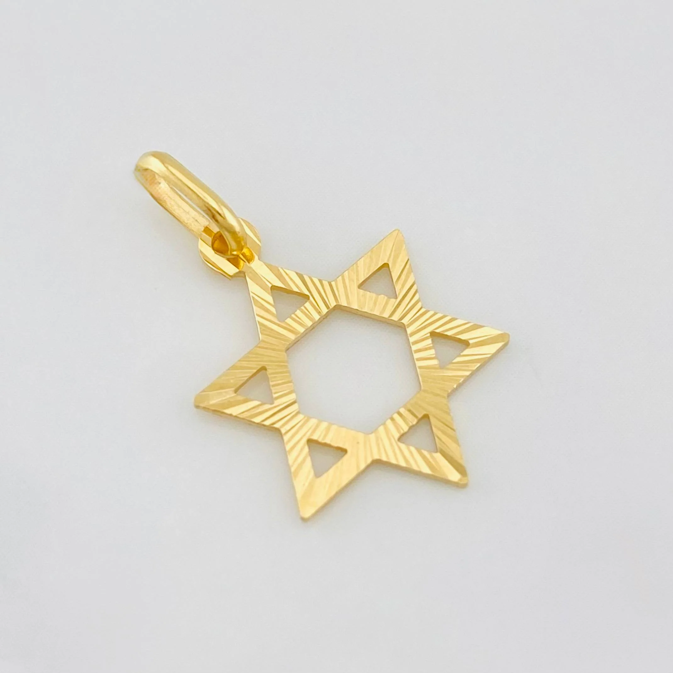 Dije Estrella de david 0.75g / 2.2cm Oro Amarillo 18K - Image 3
