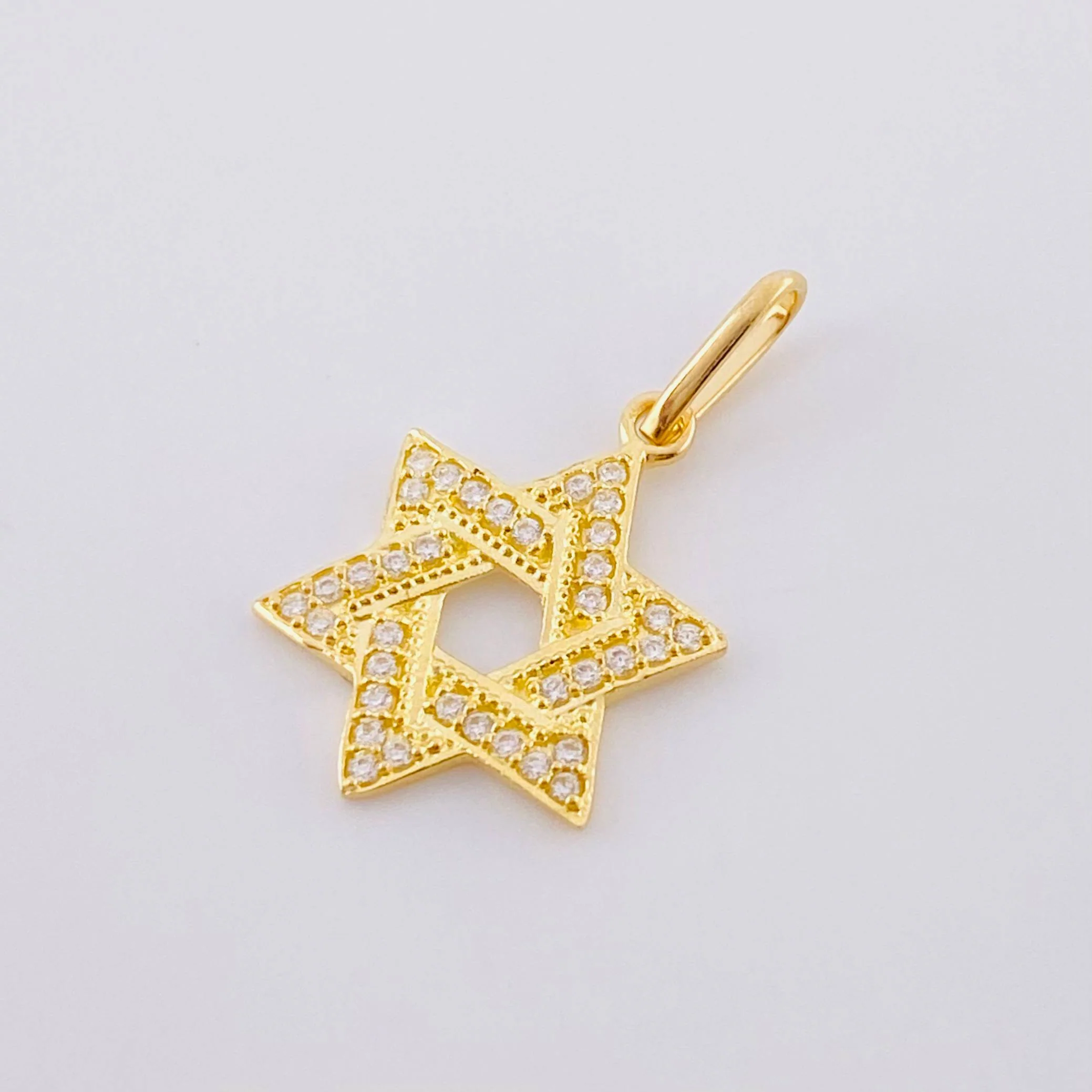Dije Estrella De David 1.1 g / 2.2 cm Oro Amarillo 18K - Image 3