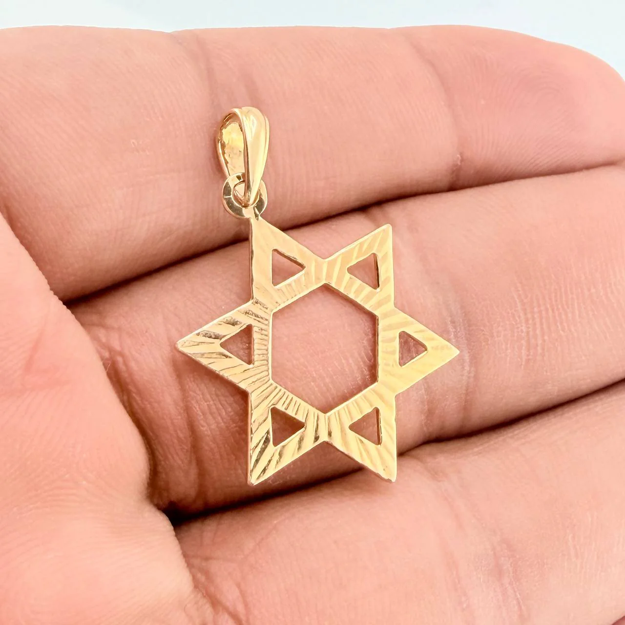 Dije Estrella De David 1.65gr / 3.4cm / Oro Amarillo 18K & - Image 4