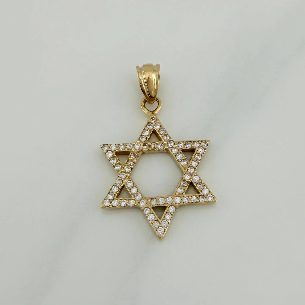 Dije Estrella De David 1.75 g / 2.8 cm Oro Amarillo 18K - Image 2