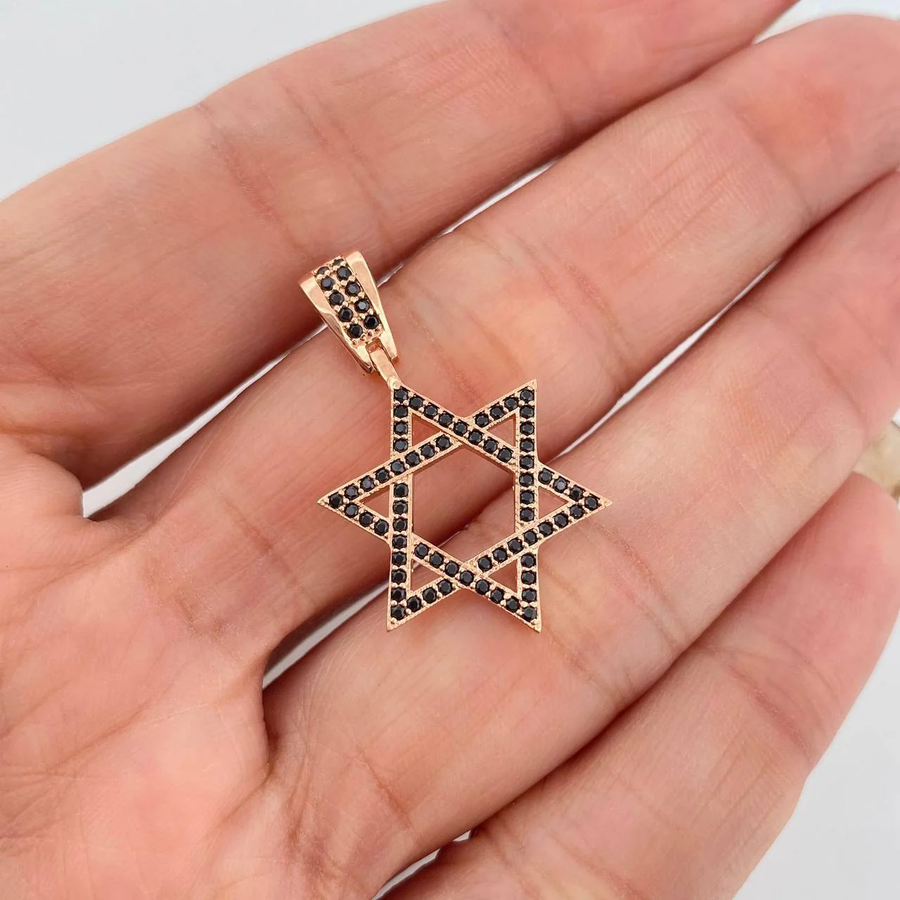 Dije Estrella De David 2.5 g / 3 cm Oro Rosa 18K - Image 4