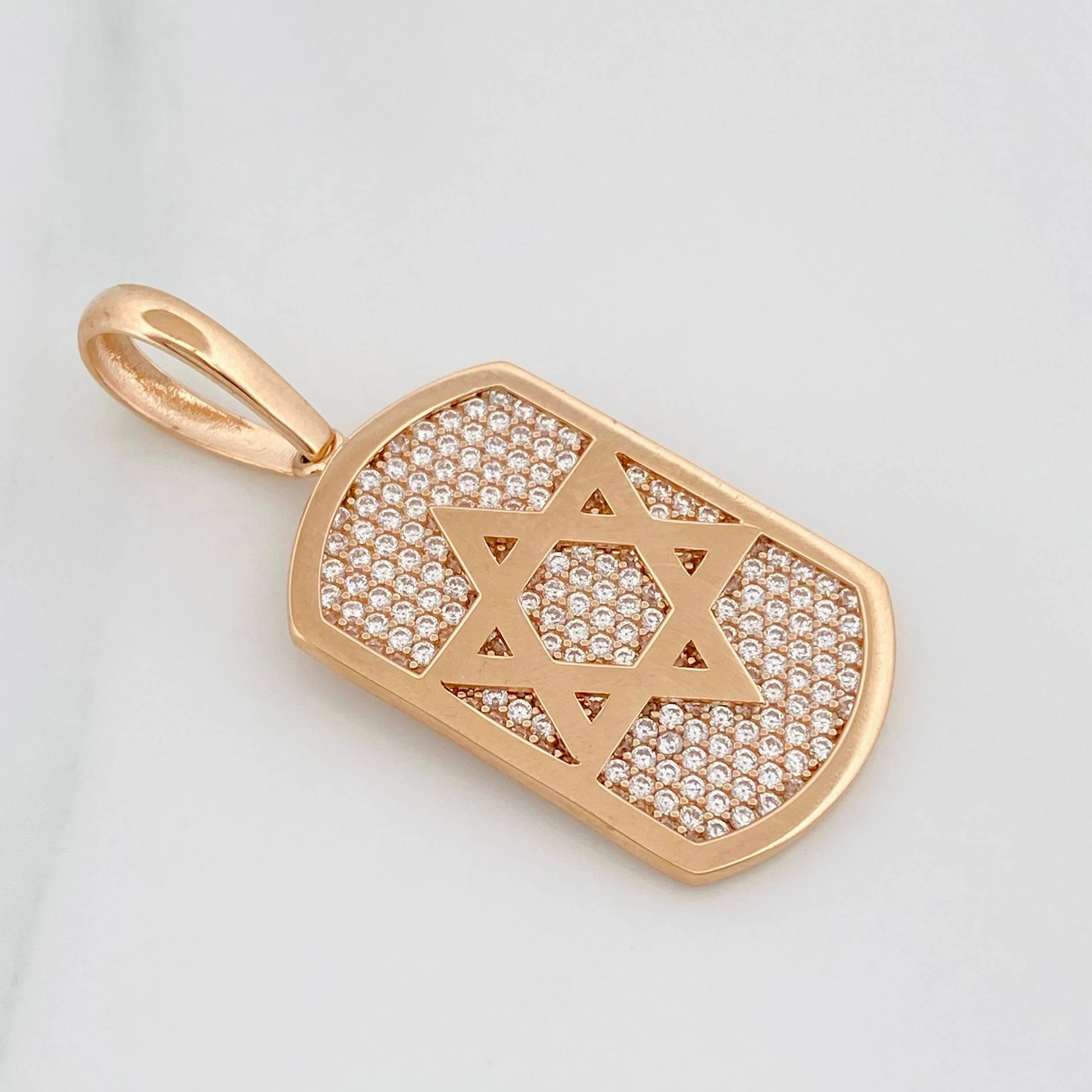 Dije Estrella De David 6.55 g / 4 cm Oro Rosa 18K - Image 2