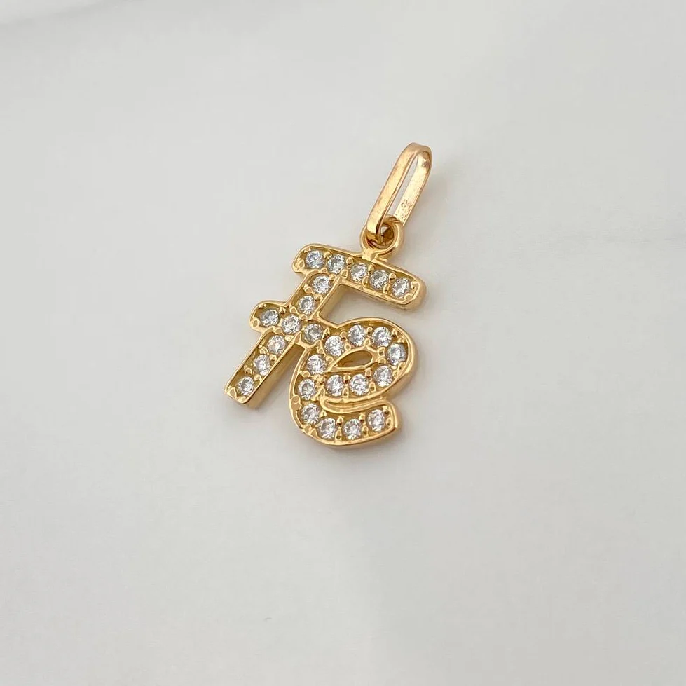 Dije Fe 1.4gr / 2cm / Oro Amarillo 18K % - Image 5