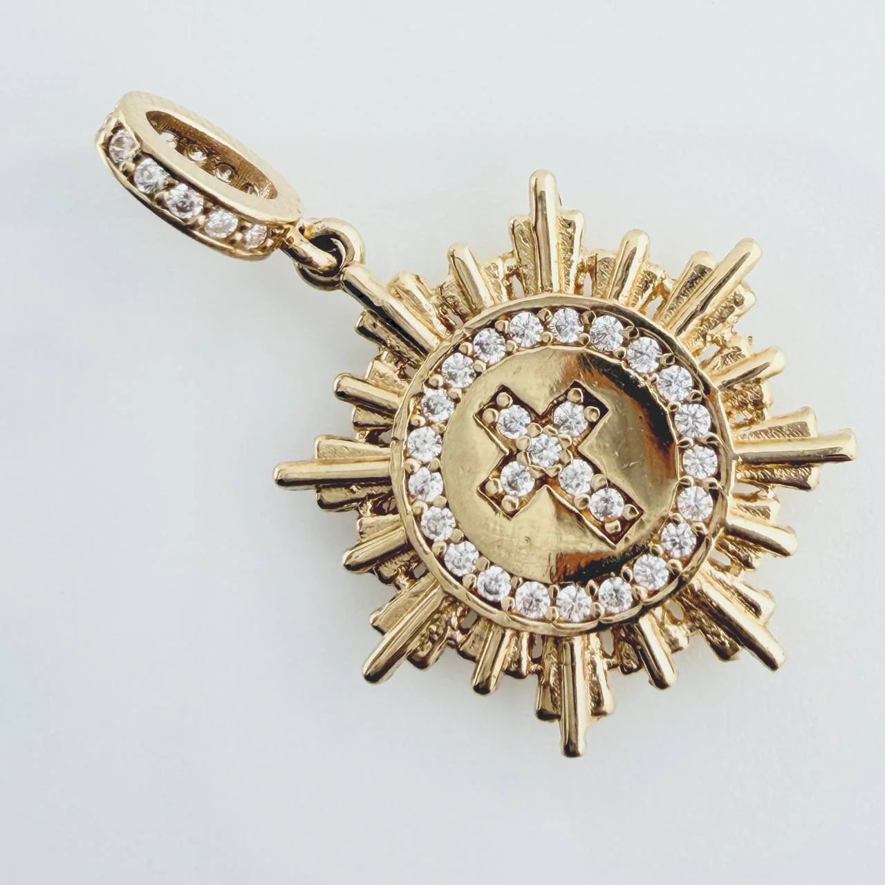 Dije Fragmento Cruz 2.45gr / 2.5cm / Oro Amarillo 18K % - Image 4