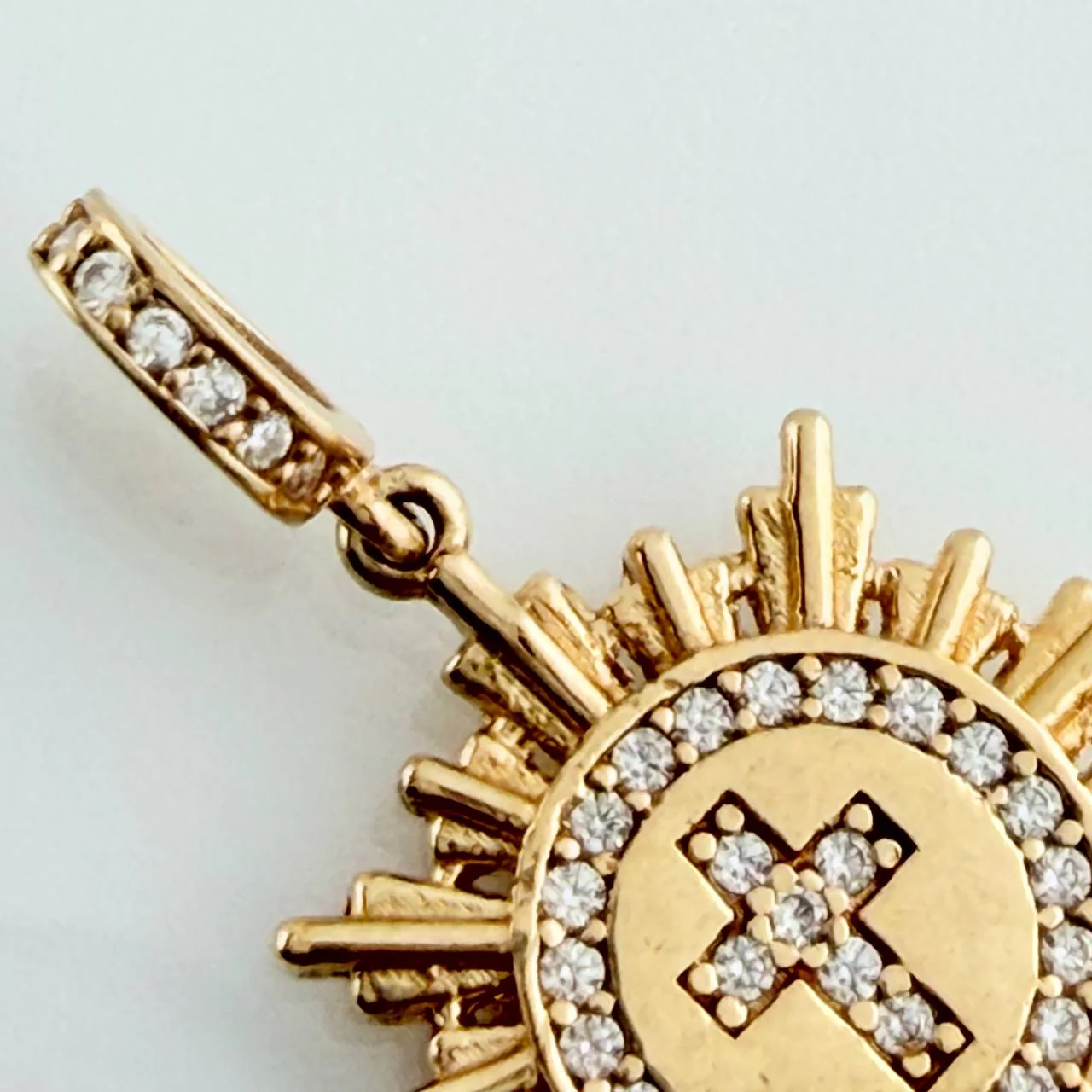 Dije Fragmento Cruz 2.45gr / 2.5cm / Oro Amarillo 18K % - Image 5