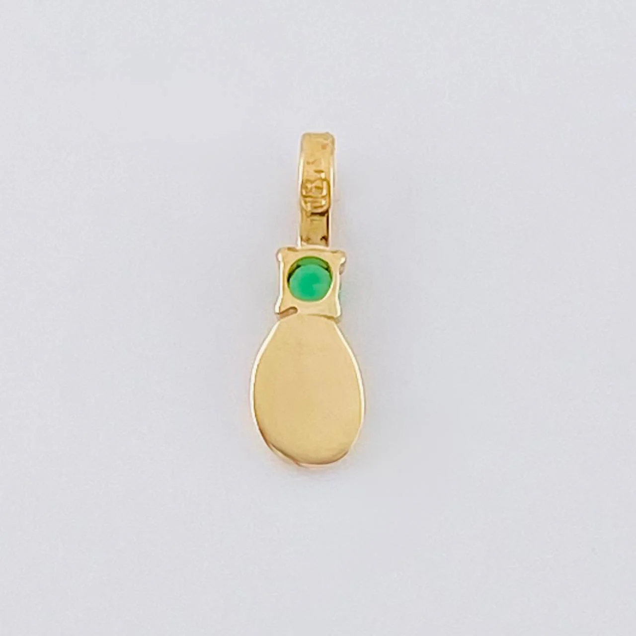 Dije Grano De Café Esmeralda 3 Pts 0.2 g / 1.1 cm Oro Amarillo 18K - Image 4