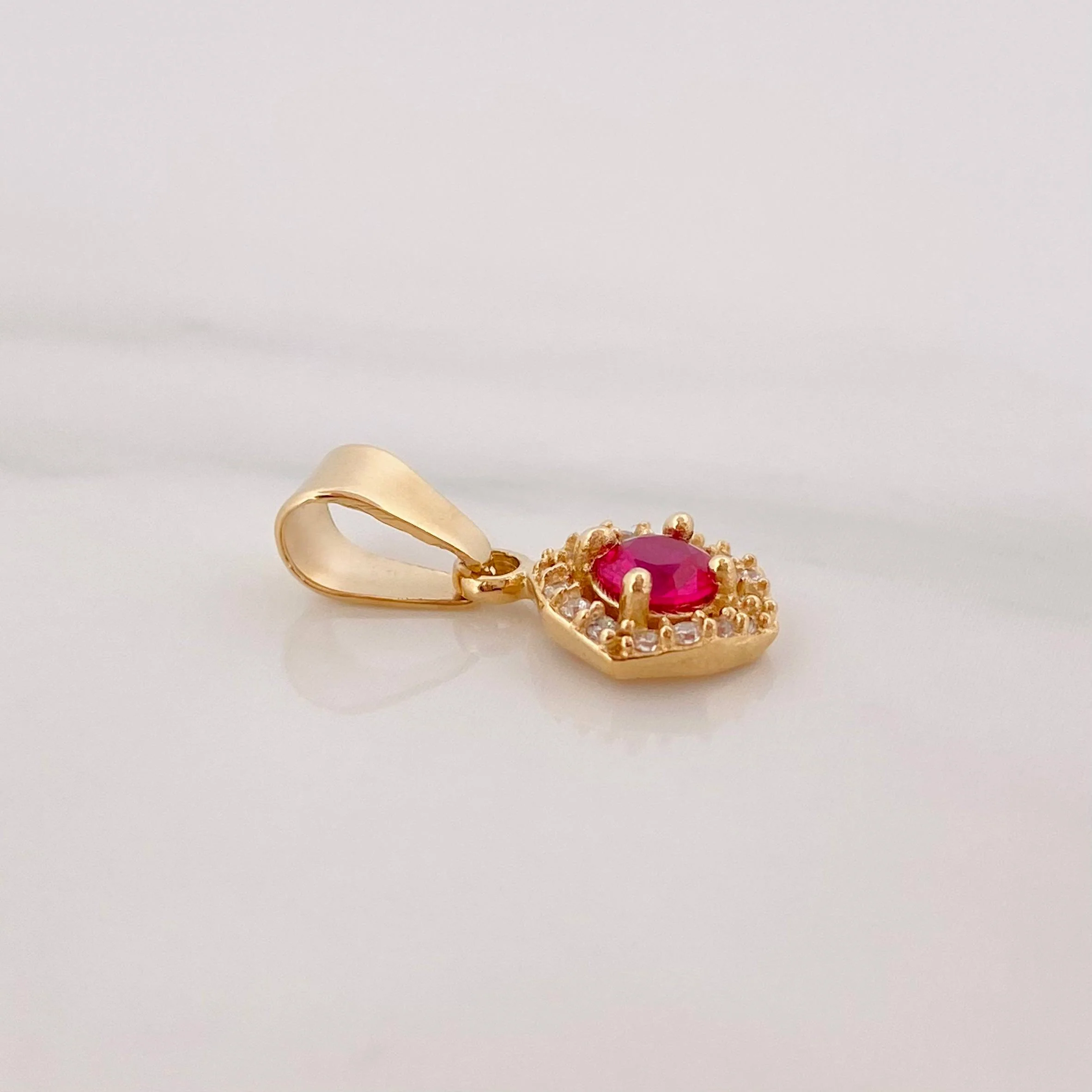 Dije Halo Circulo 1.15 g / 1.7 cm Oro Amarillo 18K - Image 2