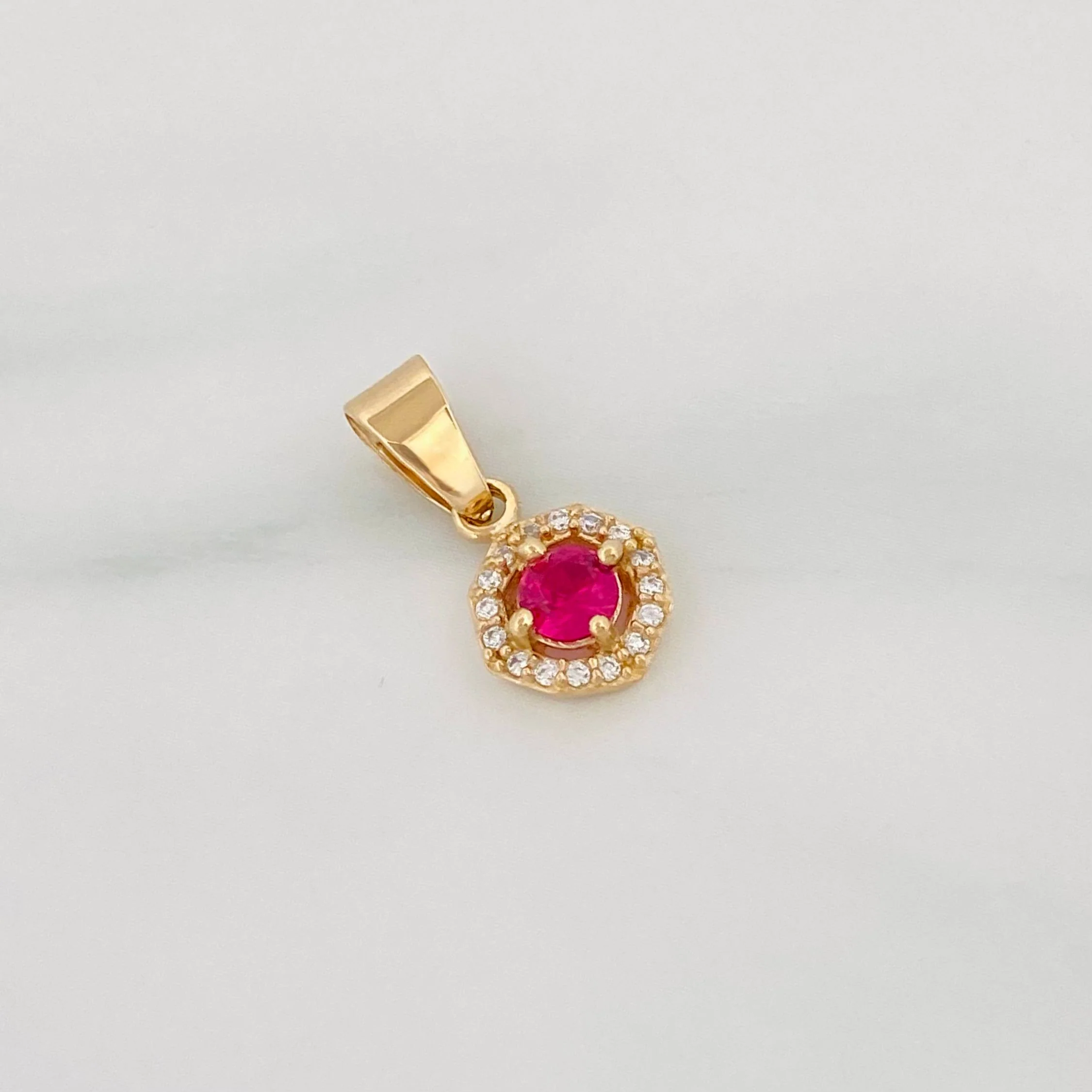 Dije Halo Circulo 1.15 g / 1.7 cm Oro Amarillo 18K - Image 3