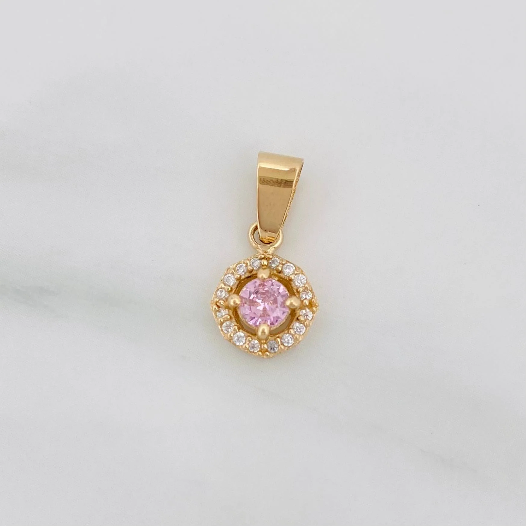 Dije Halo Circulo 1.15 g / 1.7 cm Oro Amarillo 18K