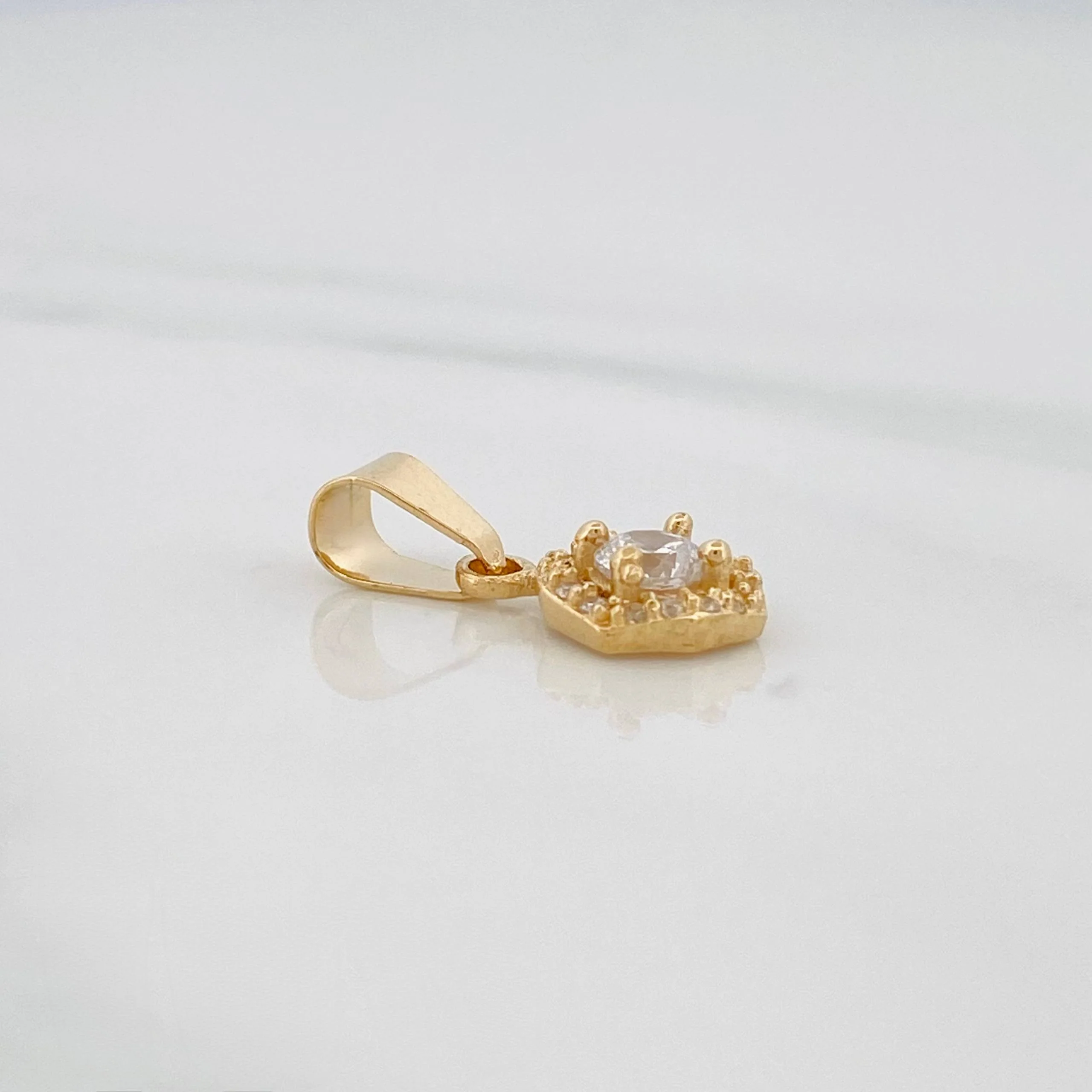 Dije Halo Circulo 1.15 g / 1.7 cm Oro Amarillo 18K - Image 3