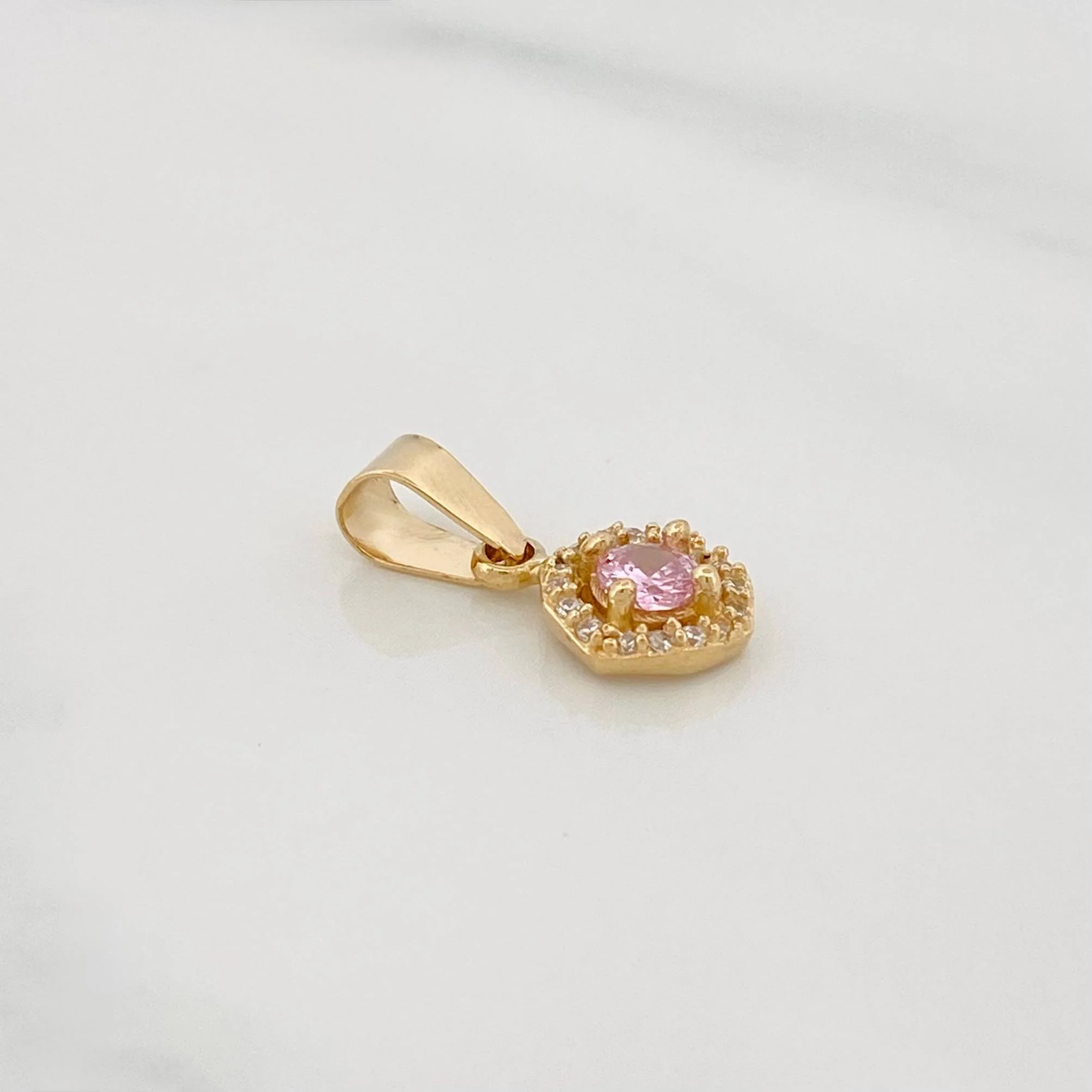Dije Halo Circulo 1.2 g / 1.7 cm Oro Amarillo 18K - Image 3