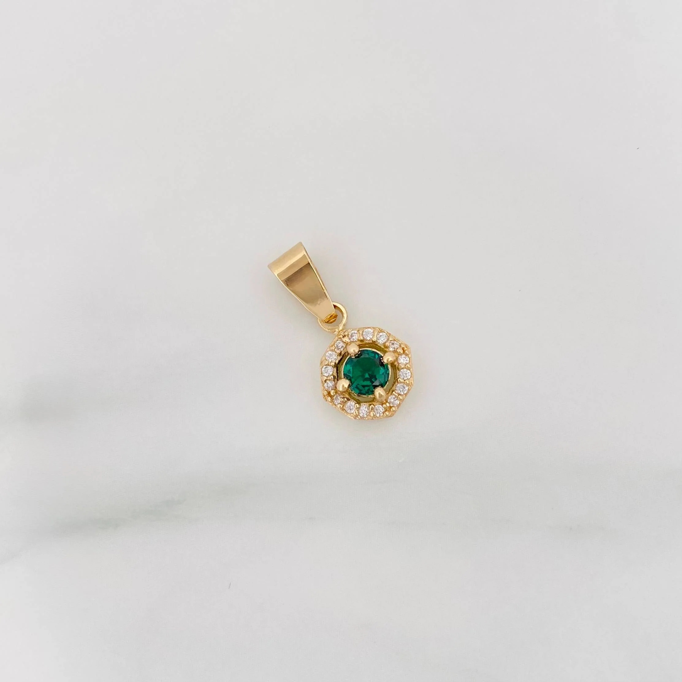 Dije Halo Circulo 1.2 g / 1.8 cm Oro Amarillo 18K - Image 2