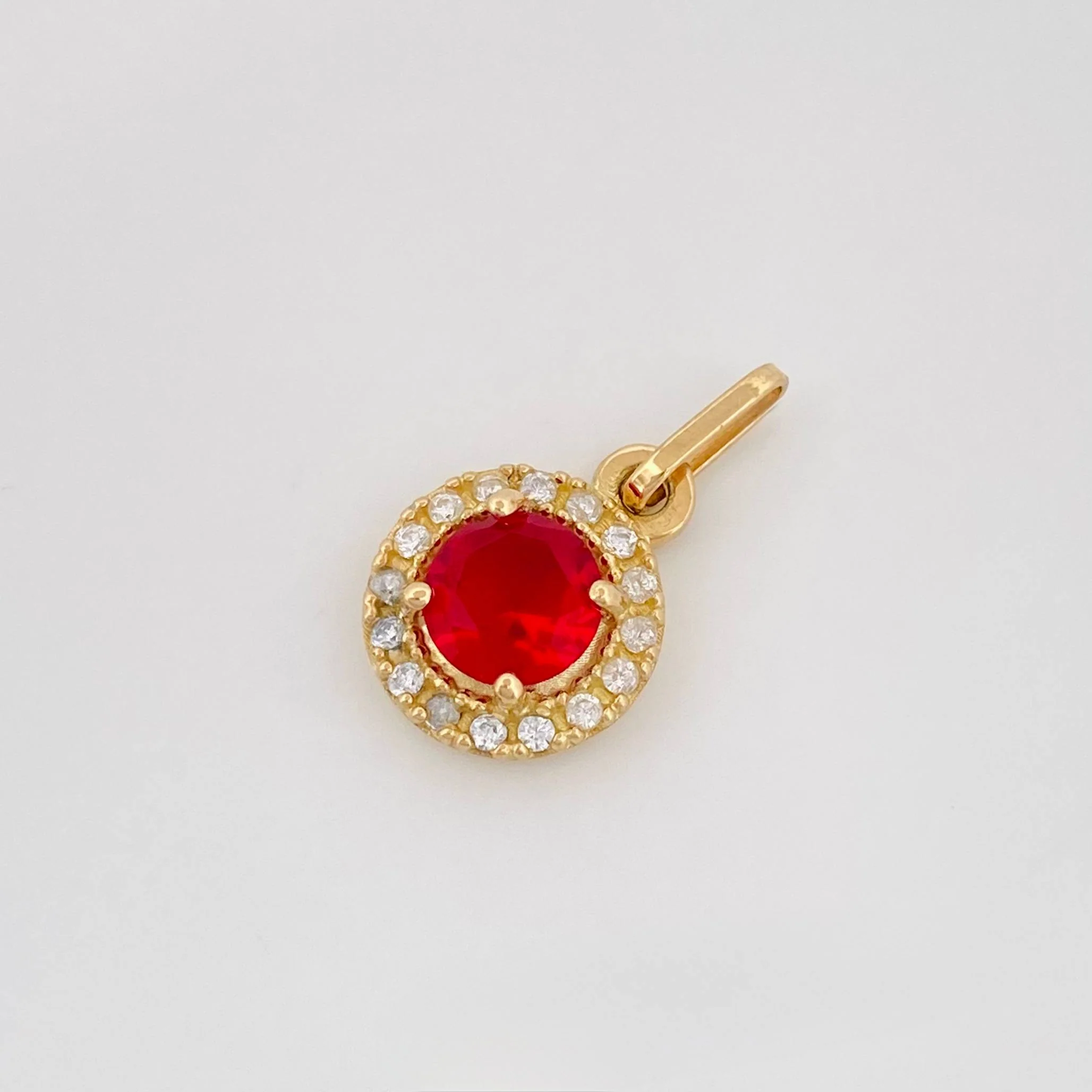Dije Halo Redondo 1.5 g / 1.6 cm Oro Amarillo 18K - Image 3