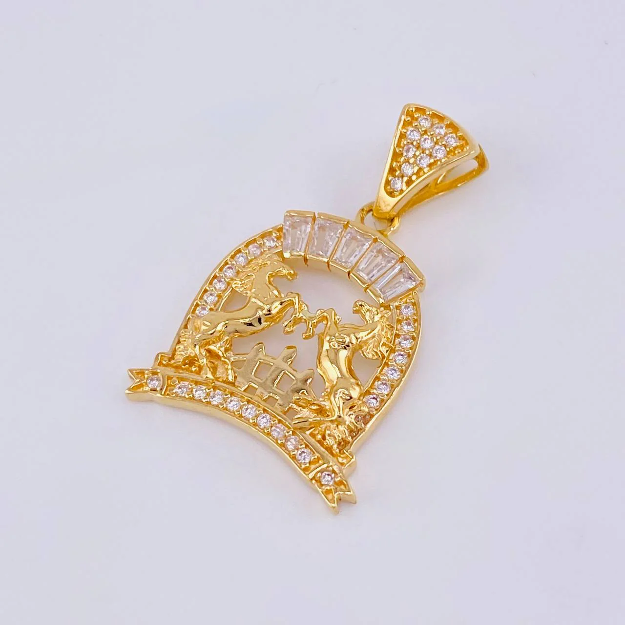 Dije Herradura Caballos 3.25 g / 2.8 cm Oro Amarillo 18K - Image 3
