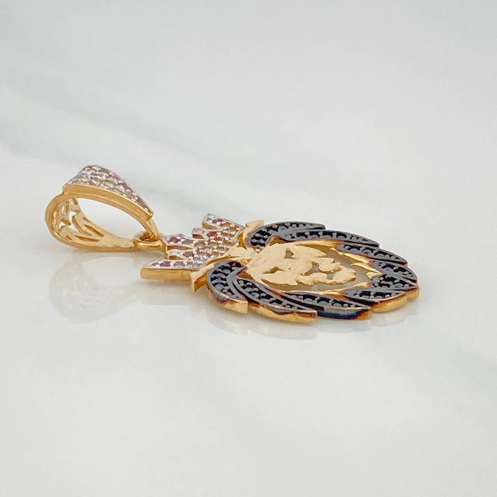 Dije León 3.25 g / 3.5 cm Tres Oros 18K - Image 3