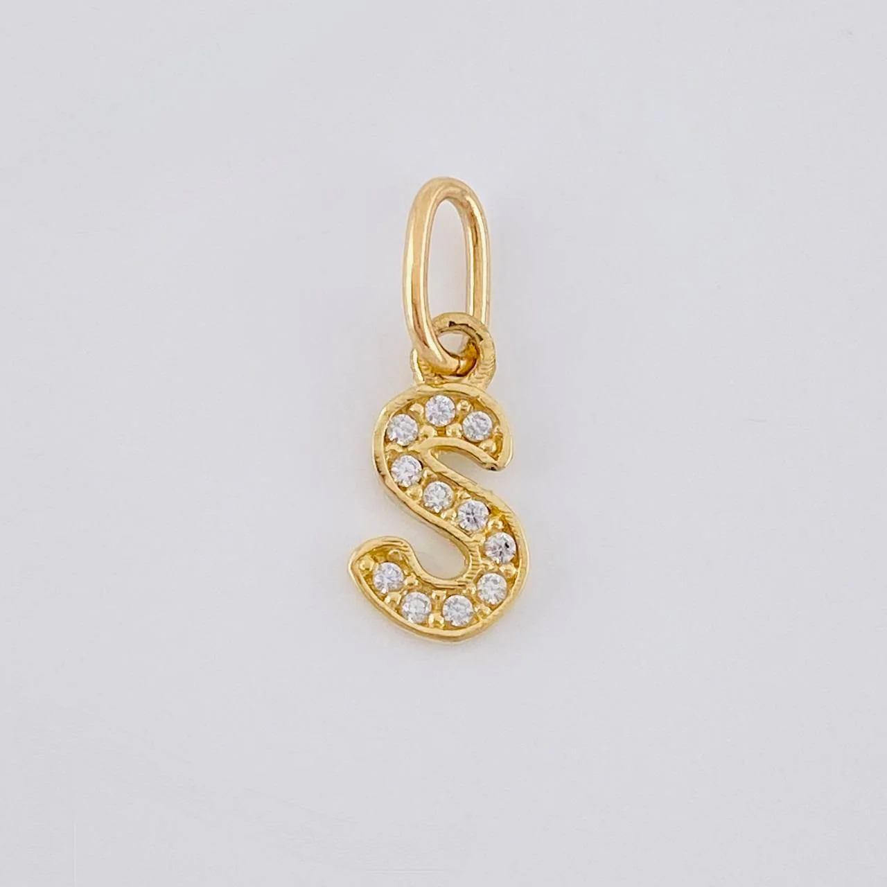Dije Letra S Cursiva 0.45 g / 2.5 cm Oro Amarillo 18K - Image 4