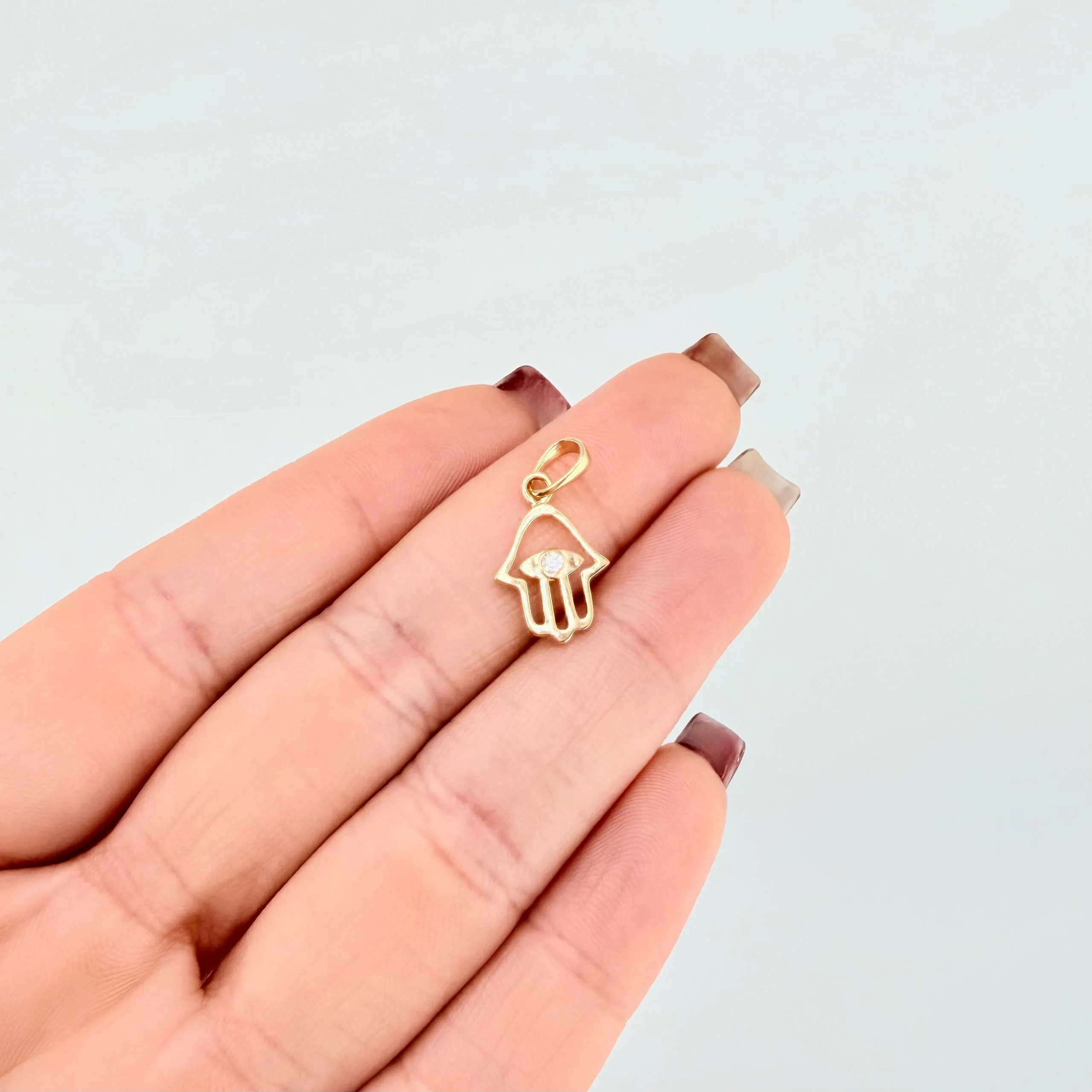 Dije Mano Hamsa 0.95gr / 2cm / Oro Amarillo 18K - Image 5