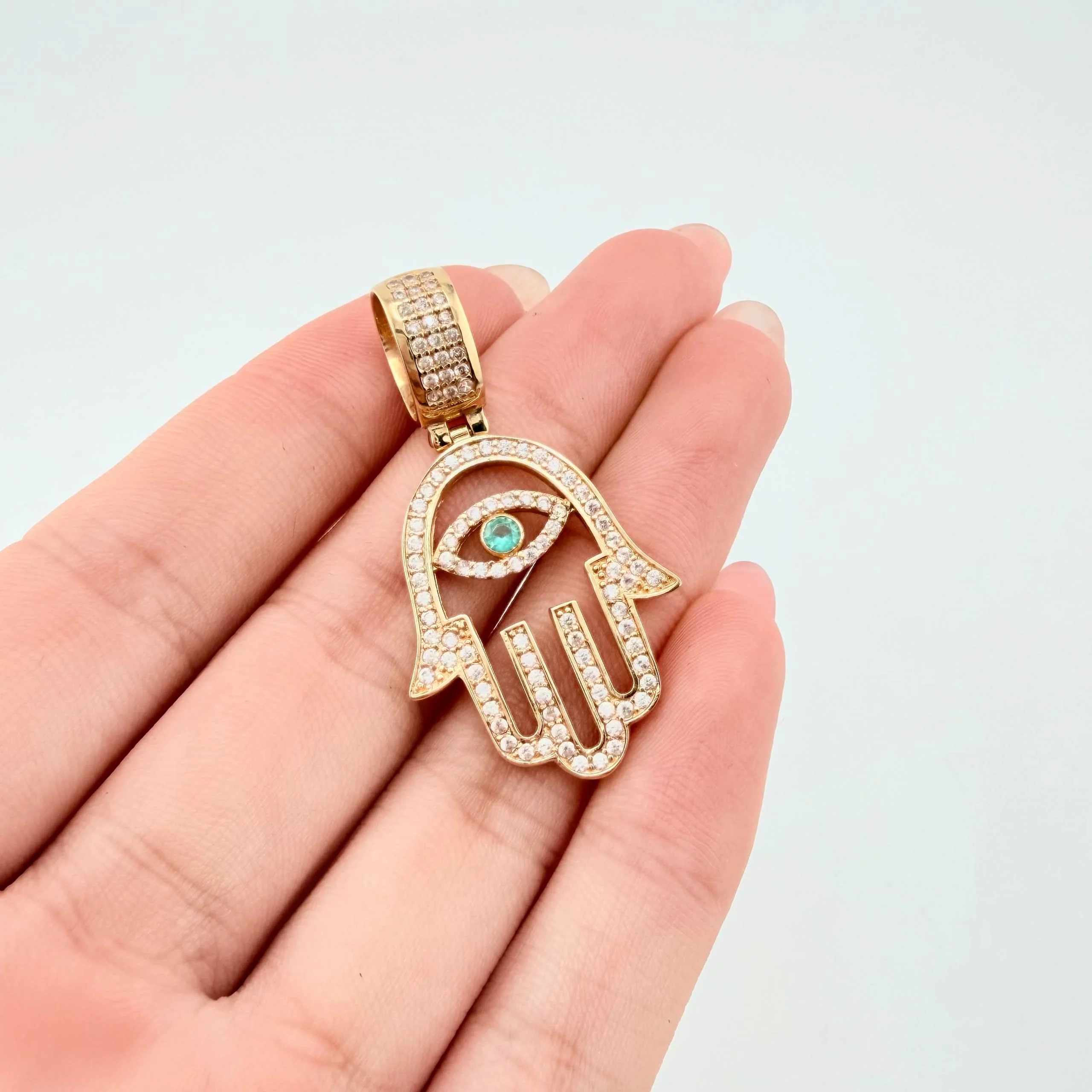 Dije Mano Hamsa 5.05gr / 4cm / Oro Amarillo 18K - Image 5