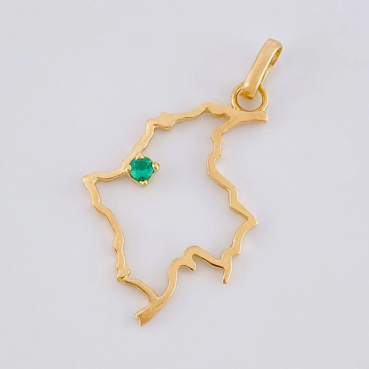 Dije Mapa Colombia 1.05g / 2.9cm Oro Amarillo 18K - Image 3