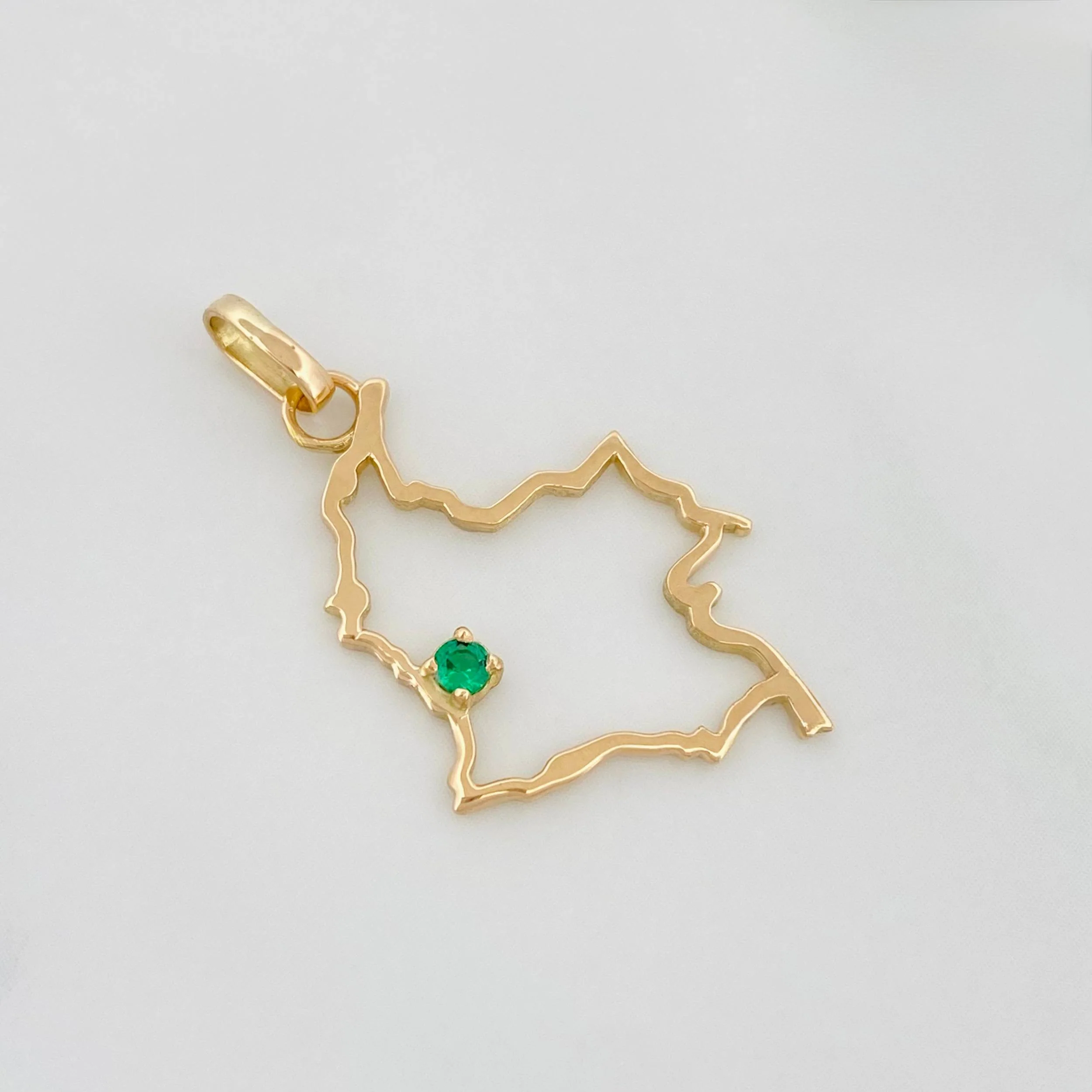 Dije Mapa Colombia 1.2 g / 3 cm Oro Amarillo 18K - Image 3