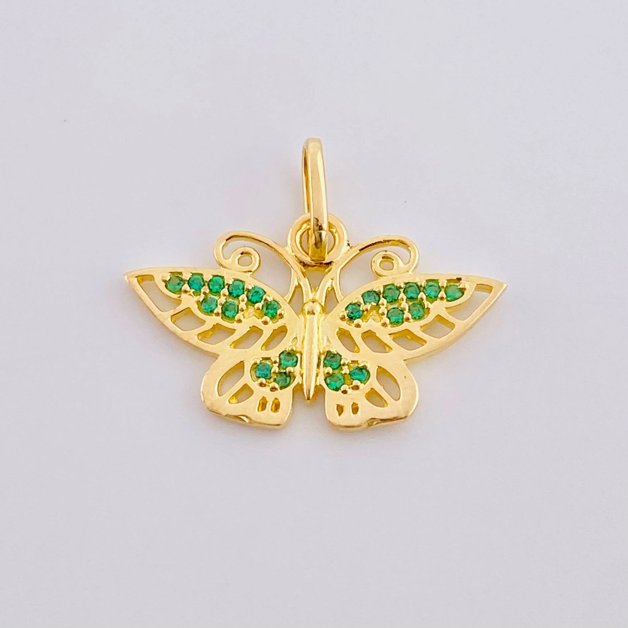Dije Mariposa Monarca 1.35 g / 1.6 cm Oro Amarillo 18K