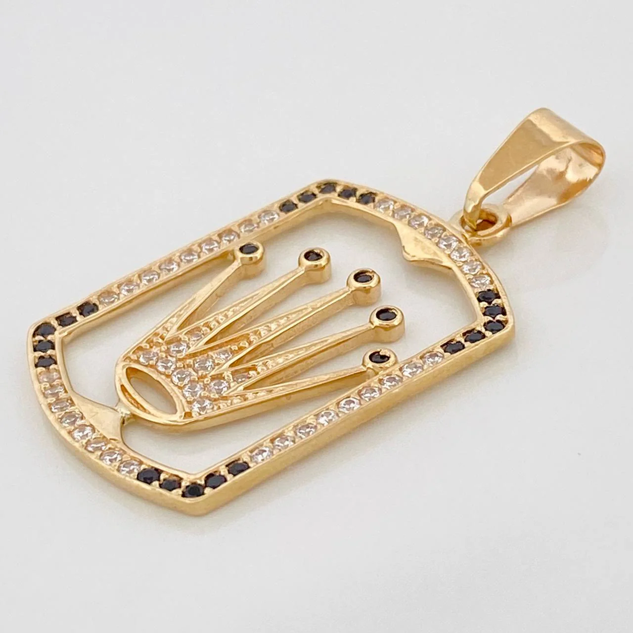 Dije Medalla Corona 3.95g / 4cm Oro Amarillo 18K - Image 3