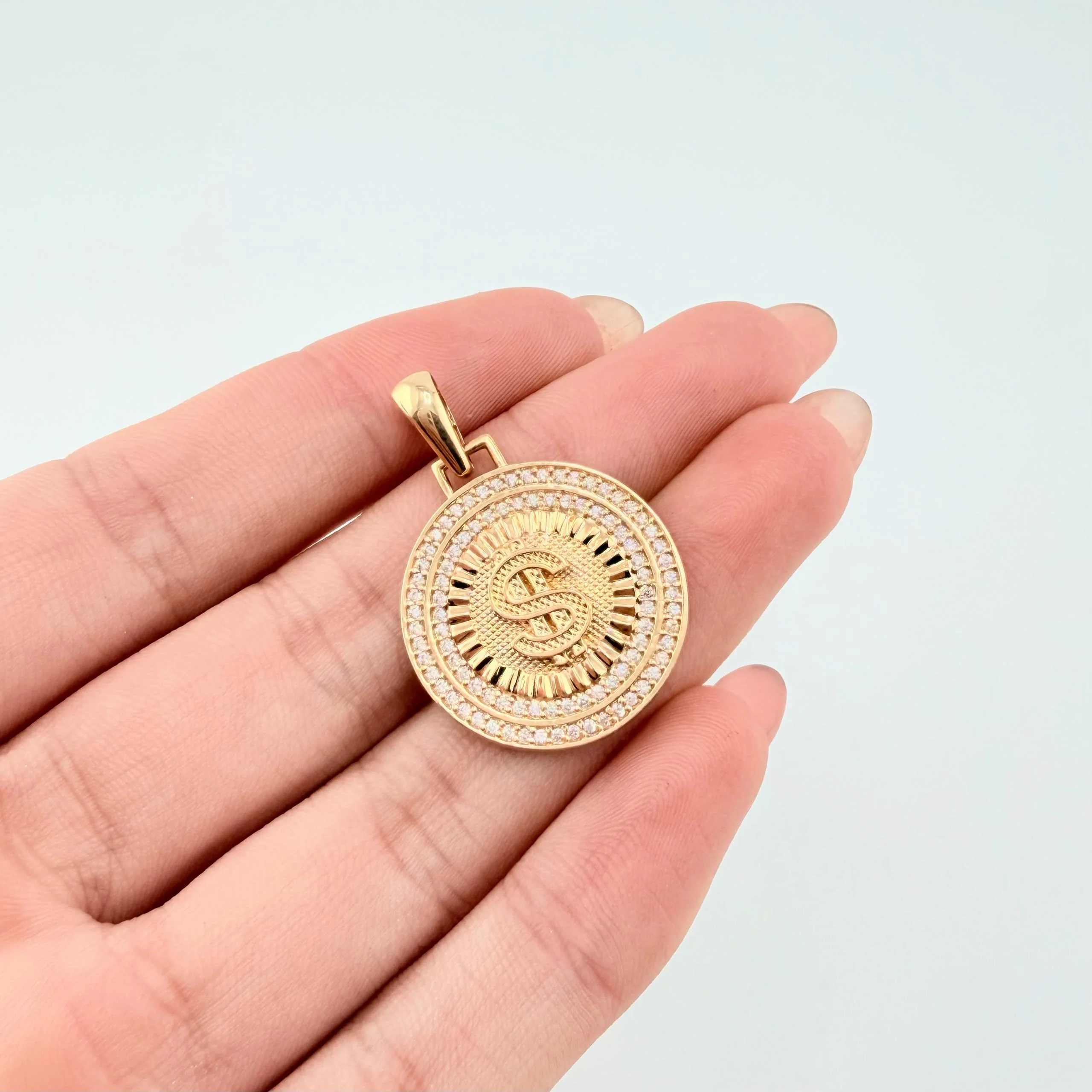 Dije Medalla Dólar 4.4gr / 3cm / Oro Amarillo 18K © - Image 3