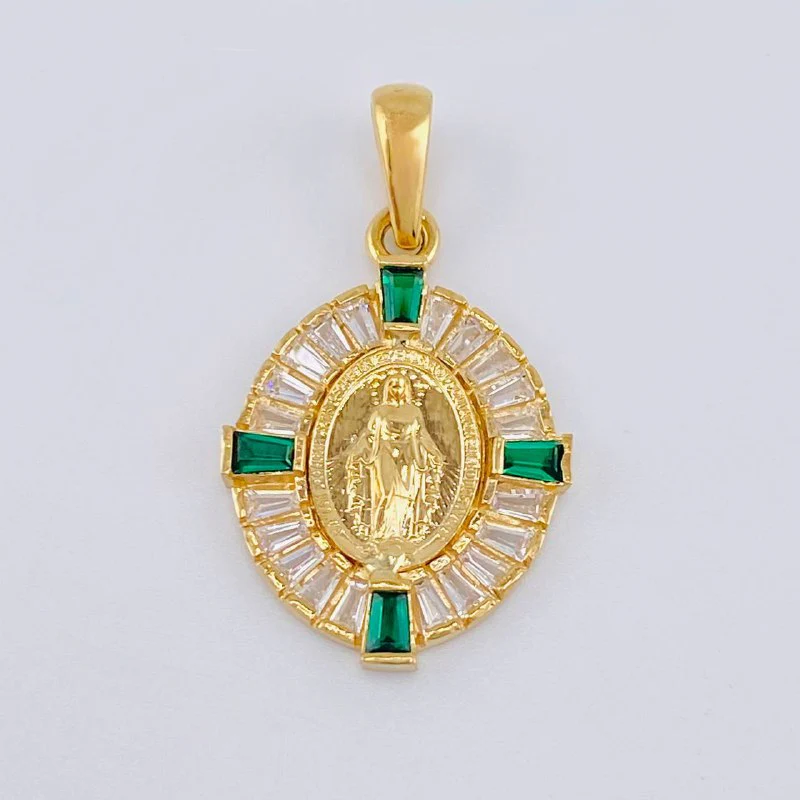 Dije Medalla Virgen Milagrosa 2.55 g / 2.8 cm Oro Amarillo 18K