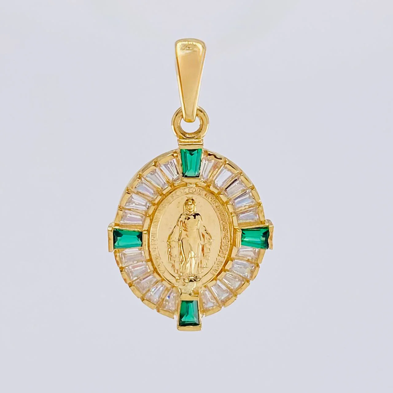 Dije Medalla Virgen Milagrosa 2.55 g / 2.8 cm Oro Amarillo 18K - Image 3