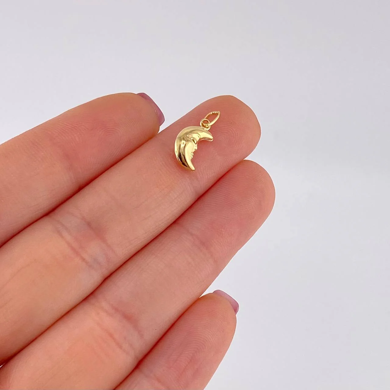 Dije Media Luna 0.3g / 1.6cm Oro Amarillo 18K - Image 4