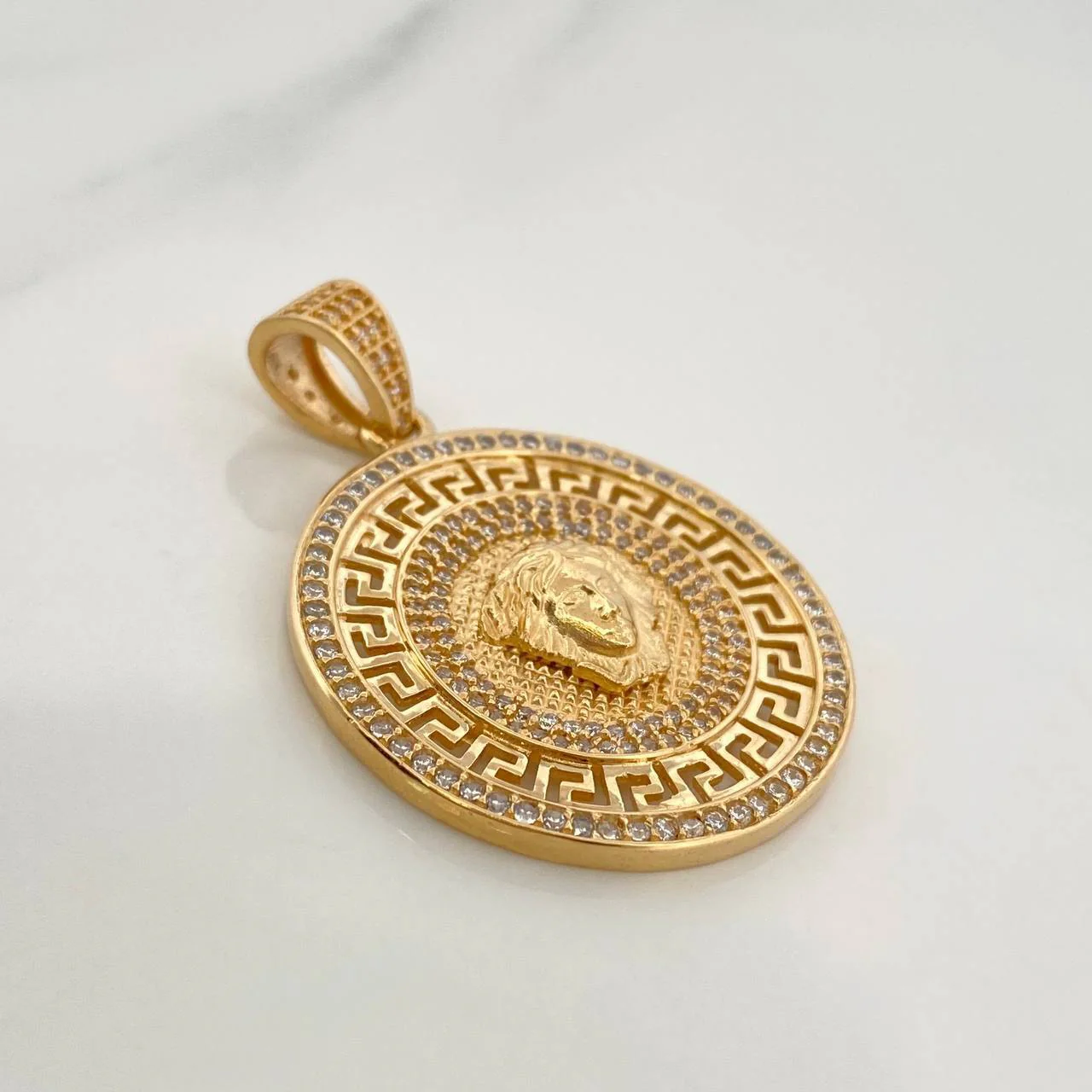 Dije Medusa Medalla 9.9gr / 4cm / Oro Amarillo 18K - Image 2