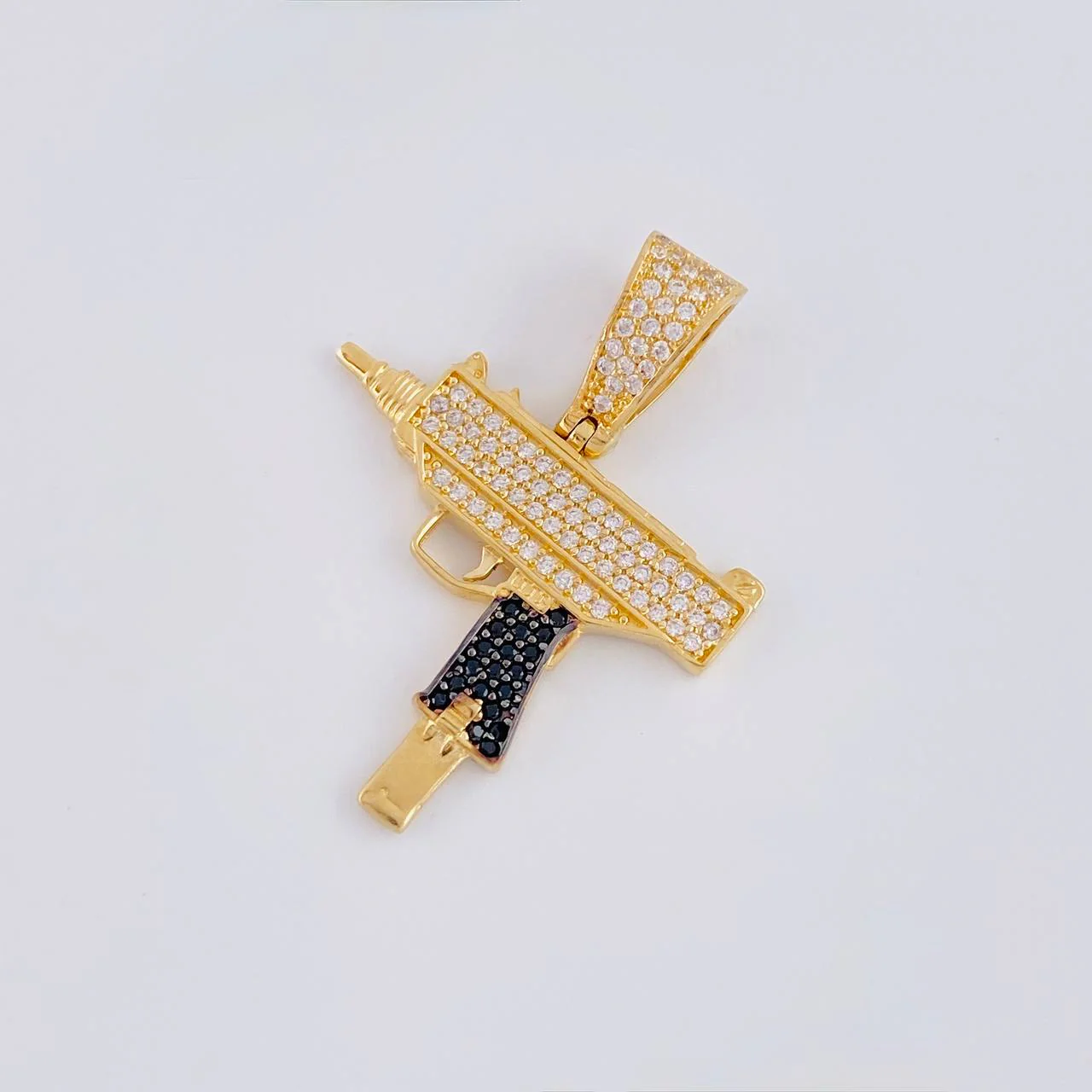 Dije mini uzi 3.9g / 3.2cm Oro Amarillo 18K - Image 3