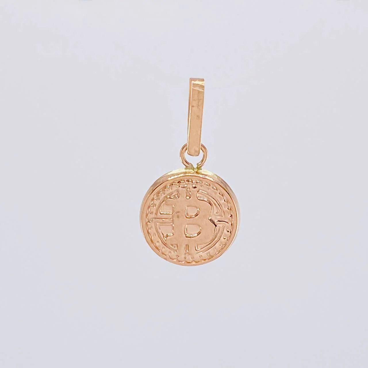 Dije Moneda Bit 0.65 g / 1.9 cm Oro Rosa 18K - Image 2