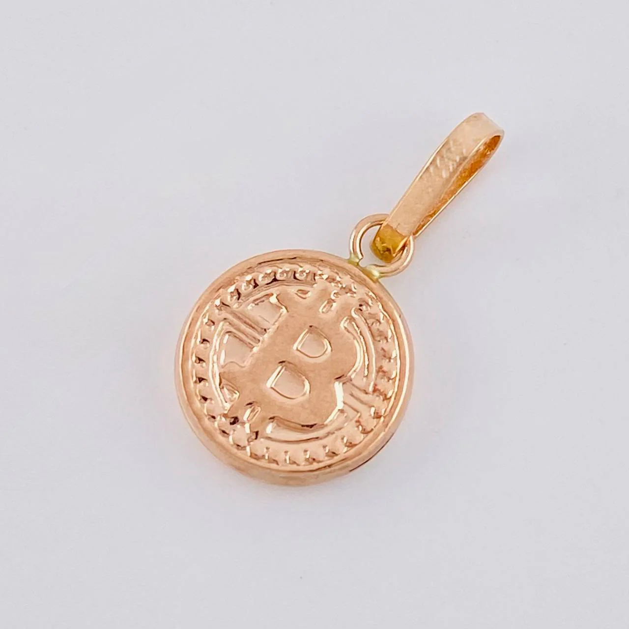 Dije Moneda Bit 0.65 g / 1.9 cm Oro Rosa 18K - Image 3
