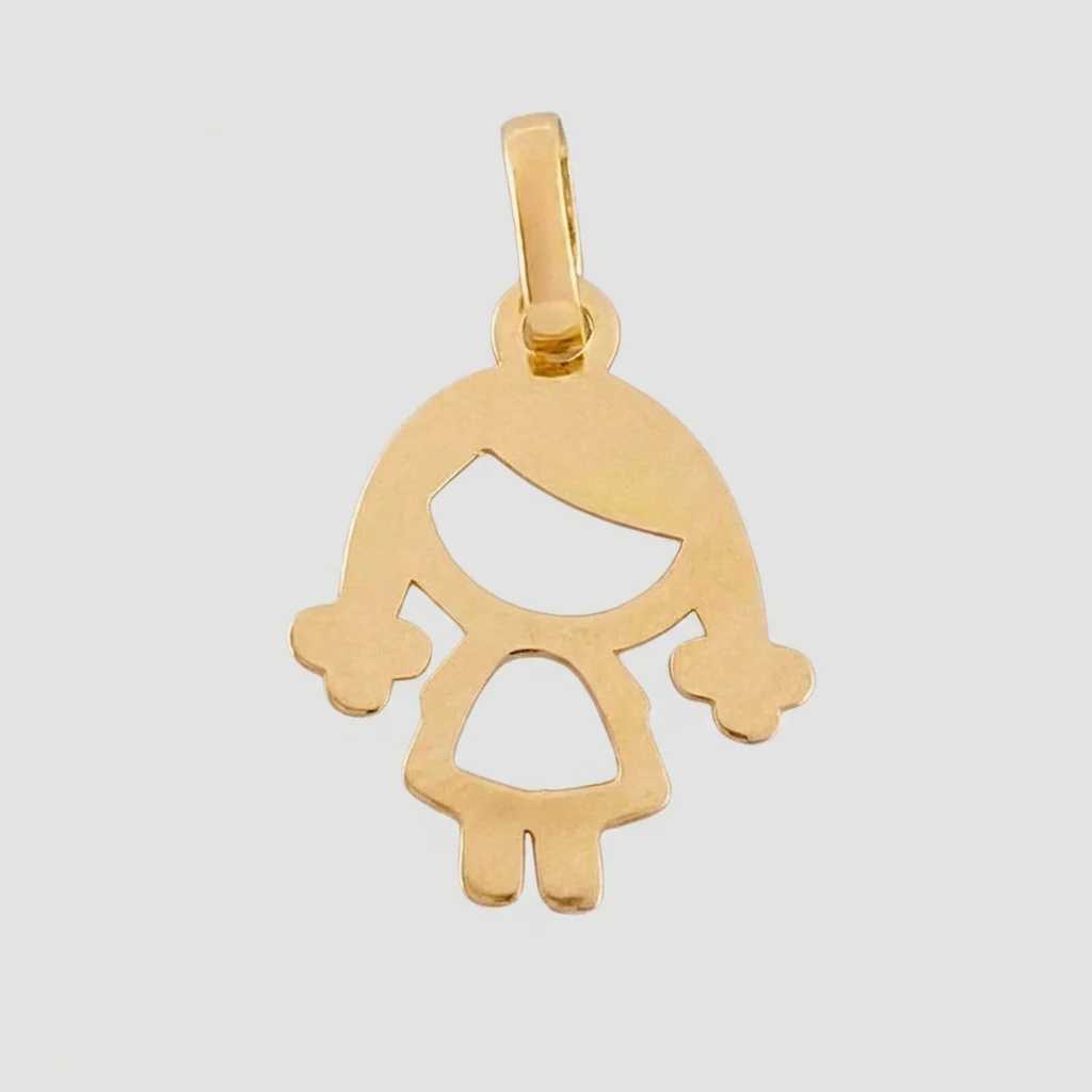 Dije Niña Silueta 0.45 g / 2 cm Oro Amarillo 18K