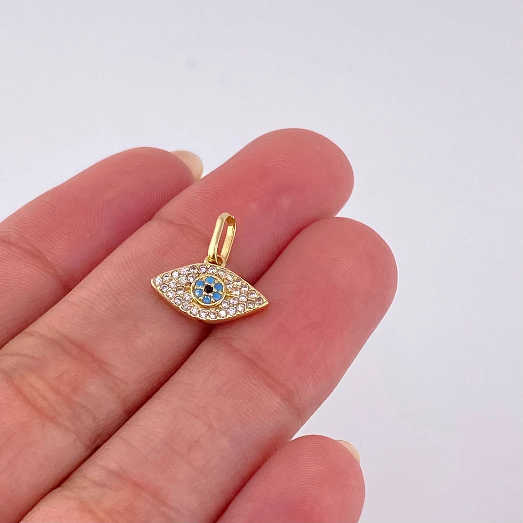 Dije Ojo Mistico 1.05 g / 1.3 cm Oro Amarillo 18K - Image 4