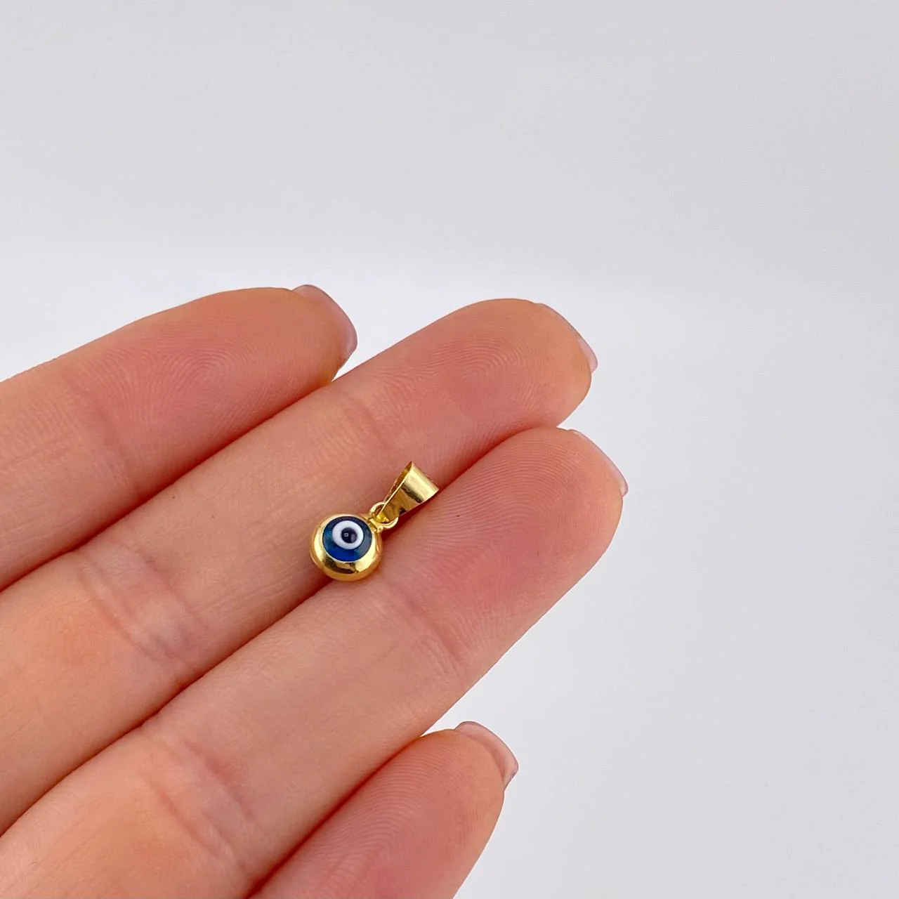 Dije Ojo Turco 0.4 g / 1.2 cm Oro Amarillo +4 18K - Image 4