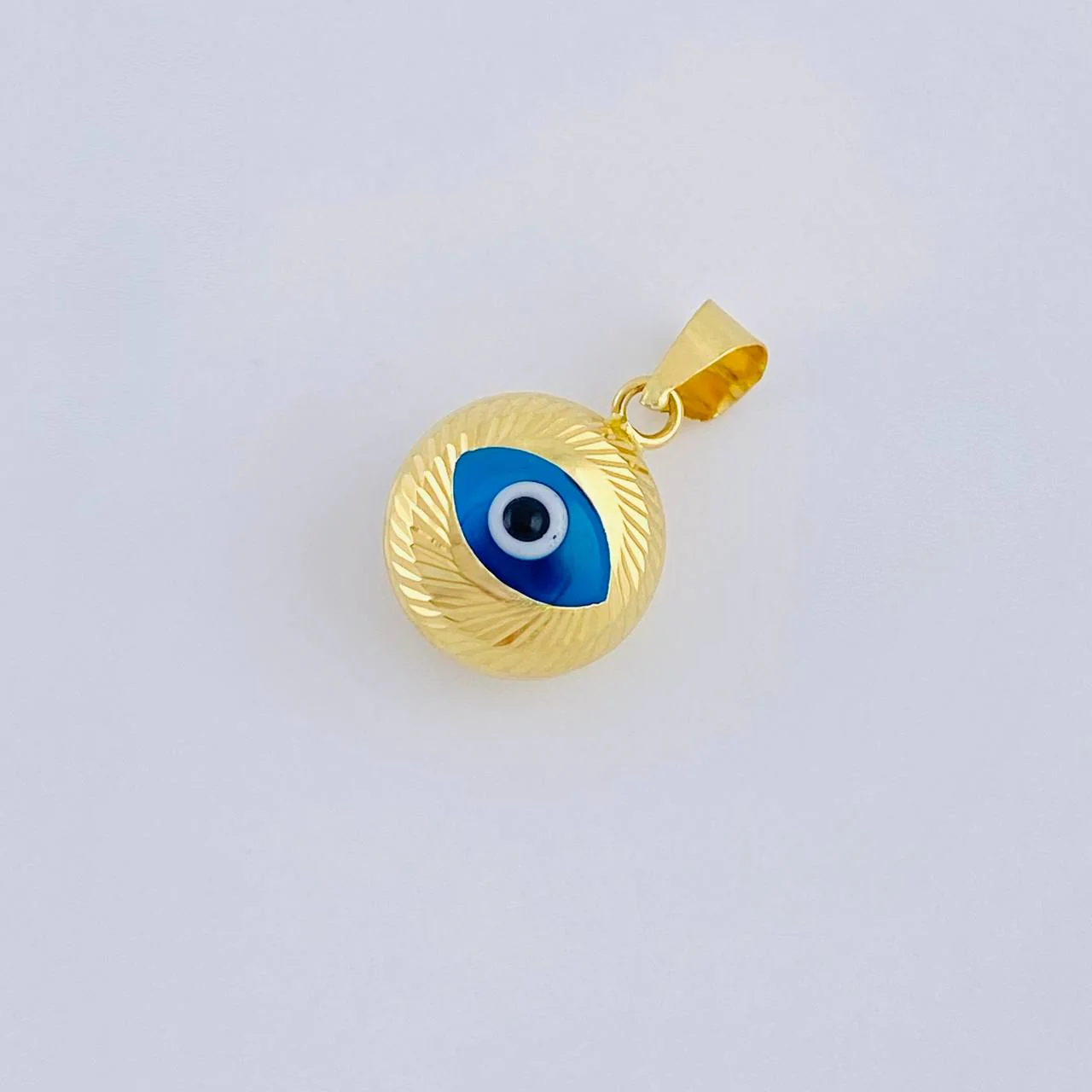 Dije Ojo Turco 1.1 g / 1.5 cm Oro Amarillo +4 18K - Image 3