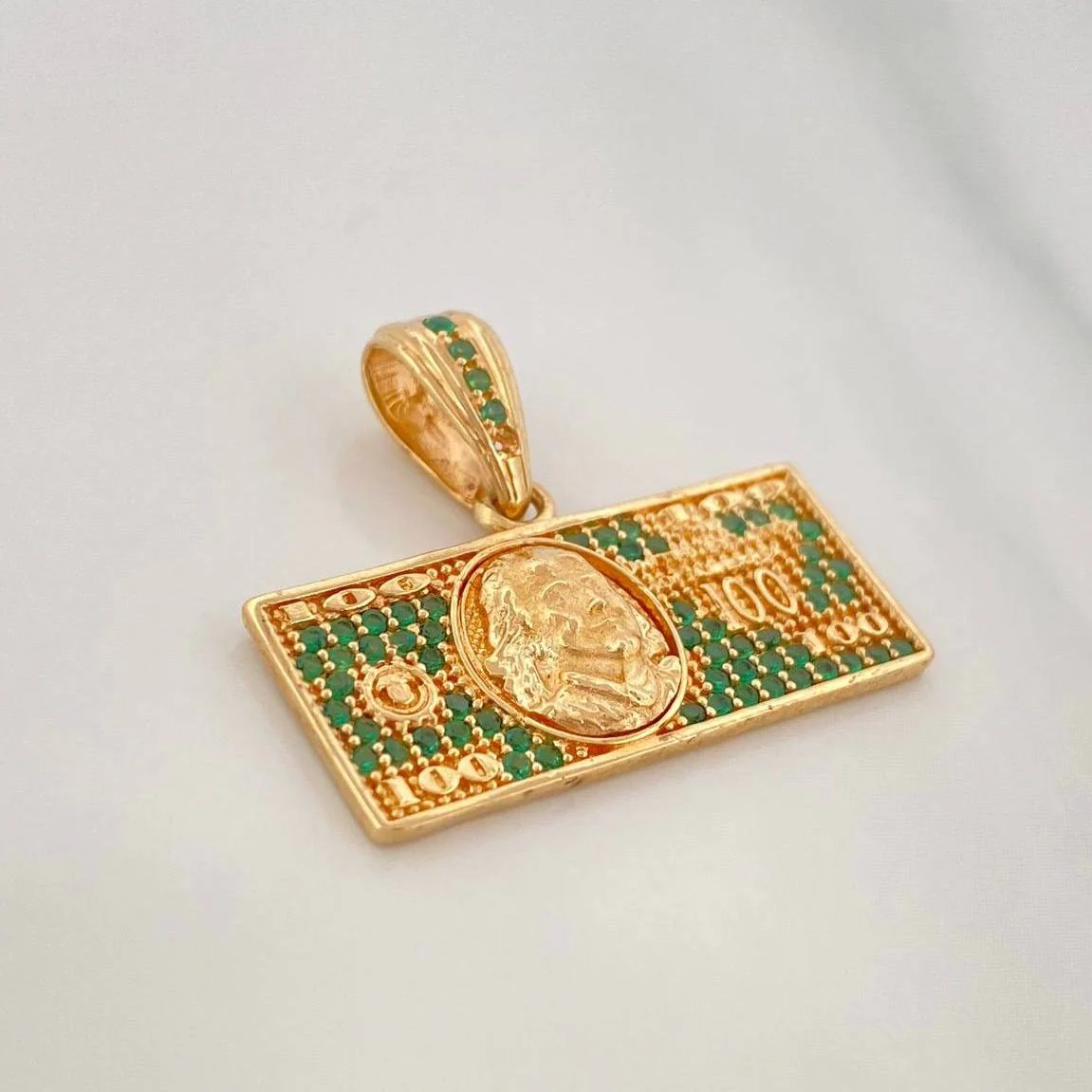 Dije One Dólar 3.45 g / 2.1 cm Oro Amarillo 18K - Image 2